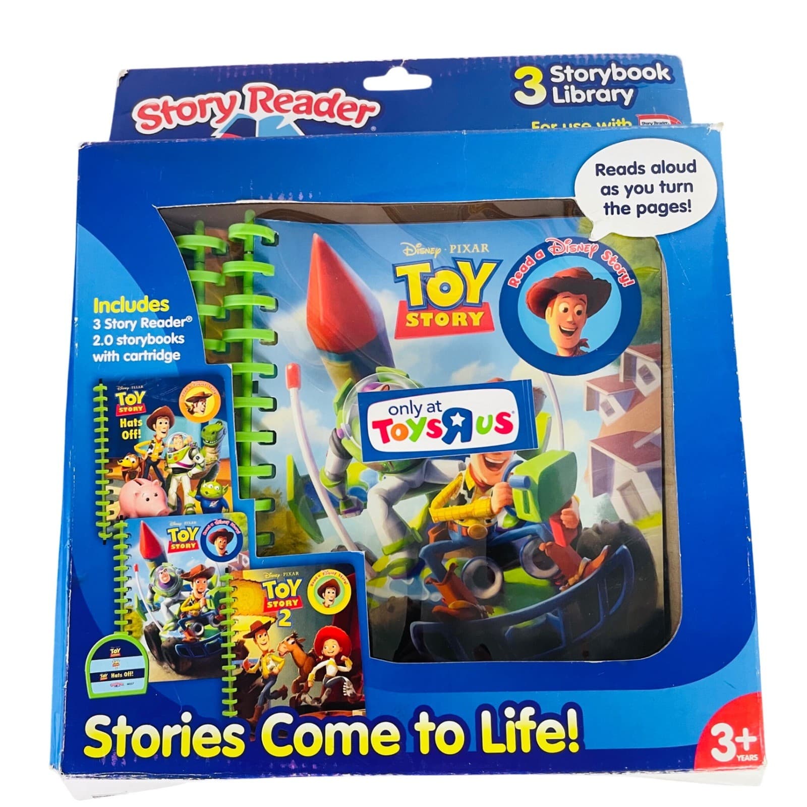 Disney Pixar Toy Story Reader 2.0 3 Book Library Cartridge Toys R Us Exclusive