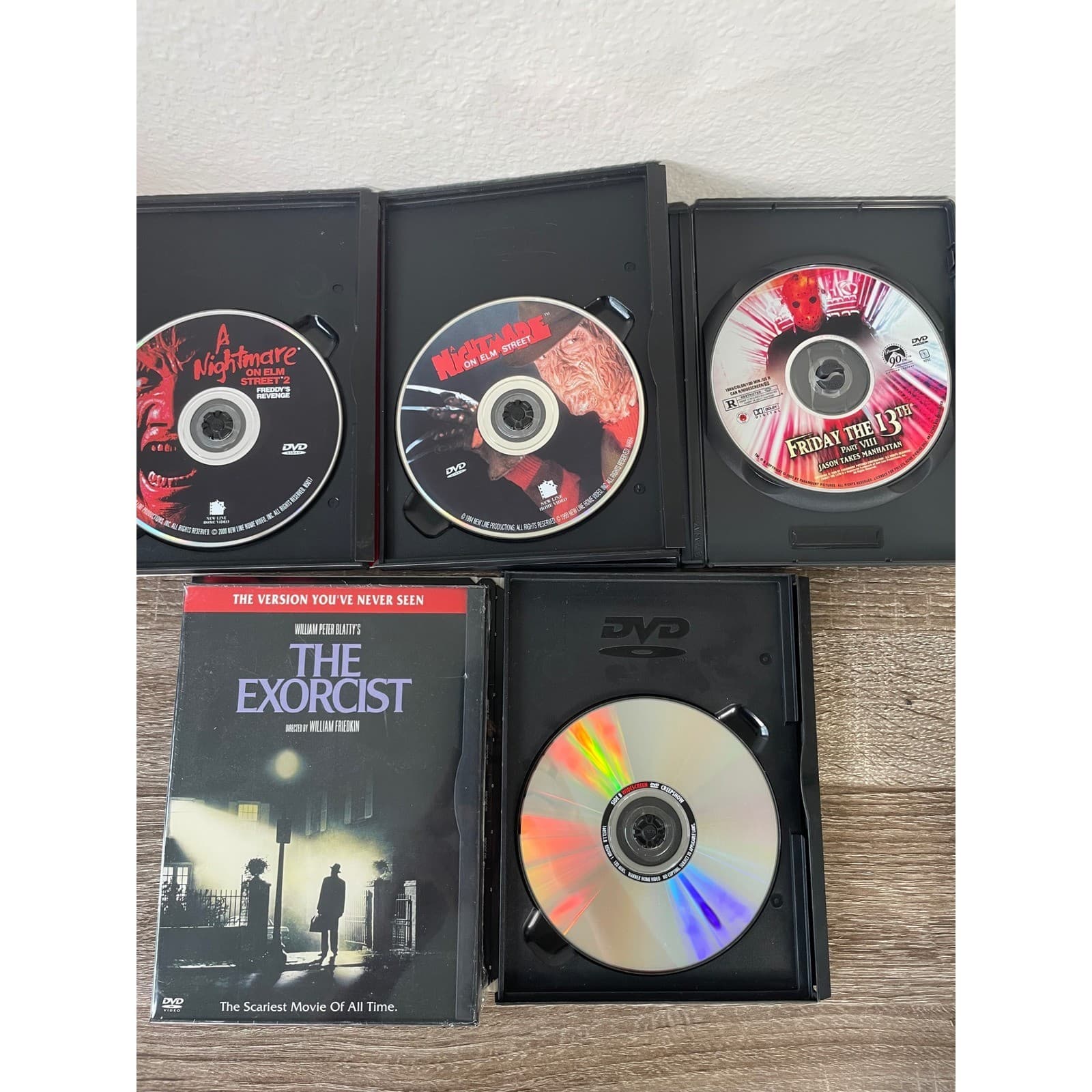 Horror DVD Lot Nightmare Elm Street Friday 13th Exorcist Creepshow Movies - Thumbnail 10