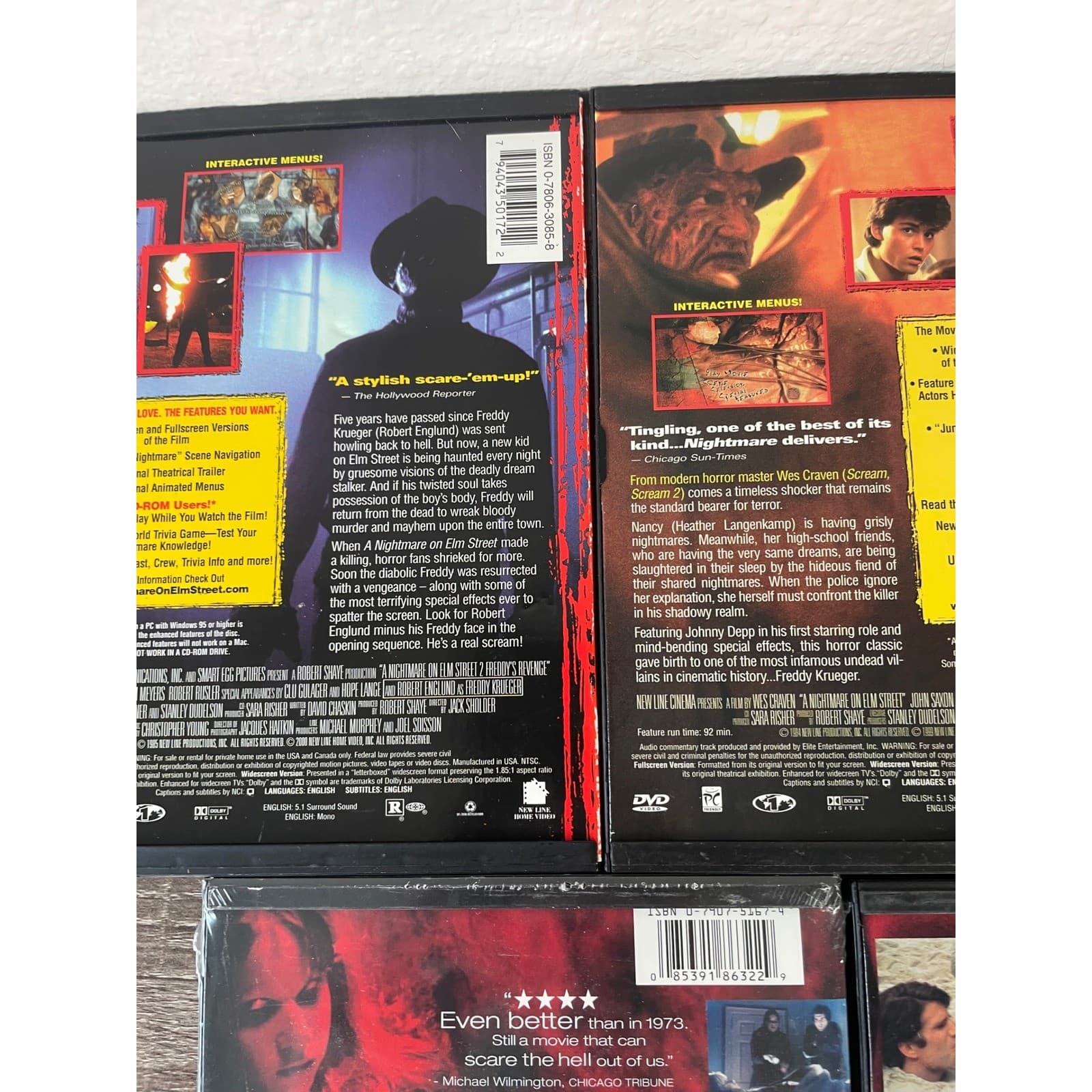 Horror DVD Lot Nightmare Elm Street Friday 13th Exorcist Creepshow Movies - Thumbnail 8