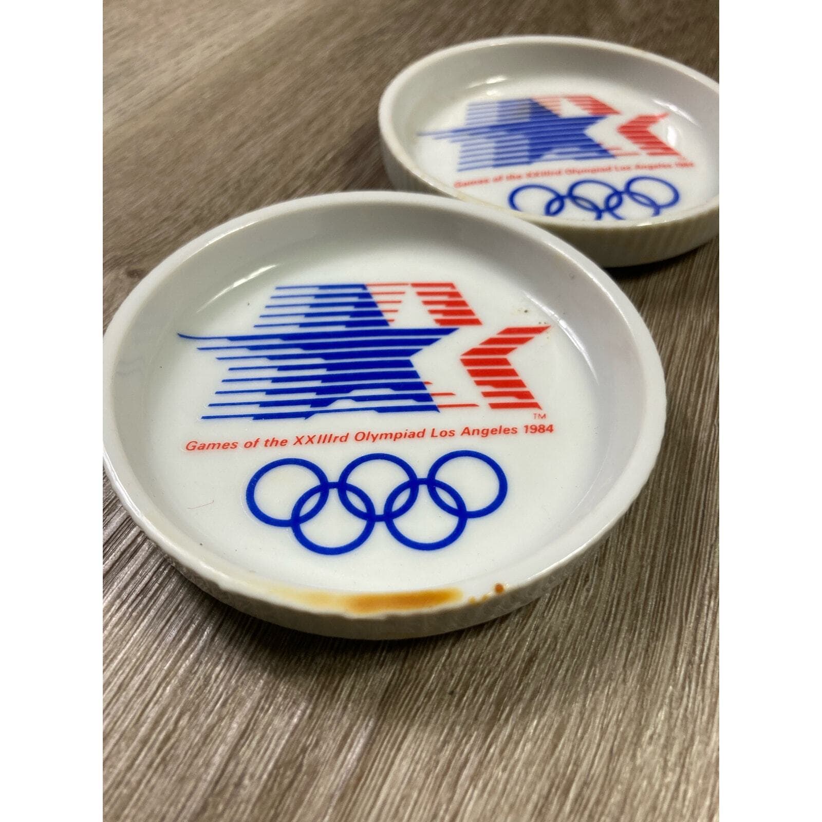 Vintage 1984 Los Angeles Olympics Plates Set Olympic Rings USA LA84 Collectible - Thumbnail 6