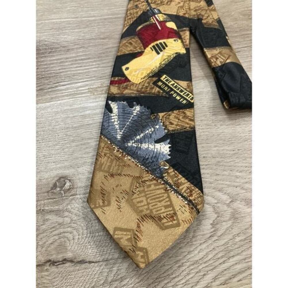 Vintage Home Improvement Power Tools Necktie "The Answer is More Power" - Thumbnail 8