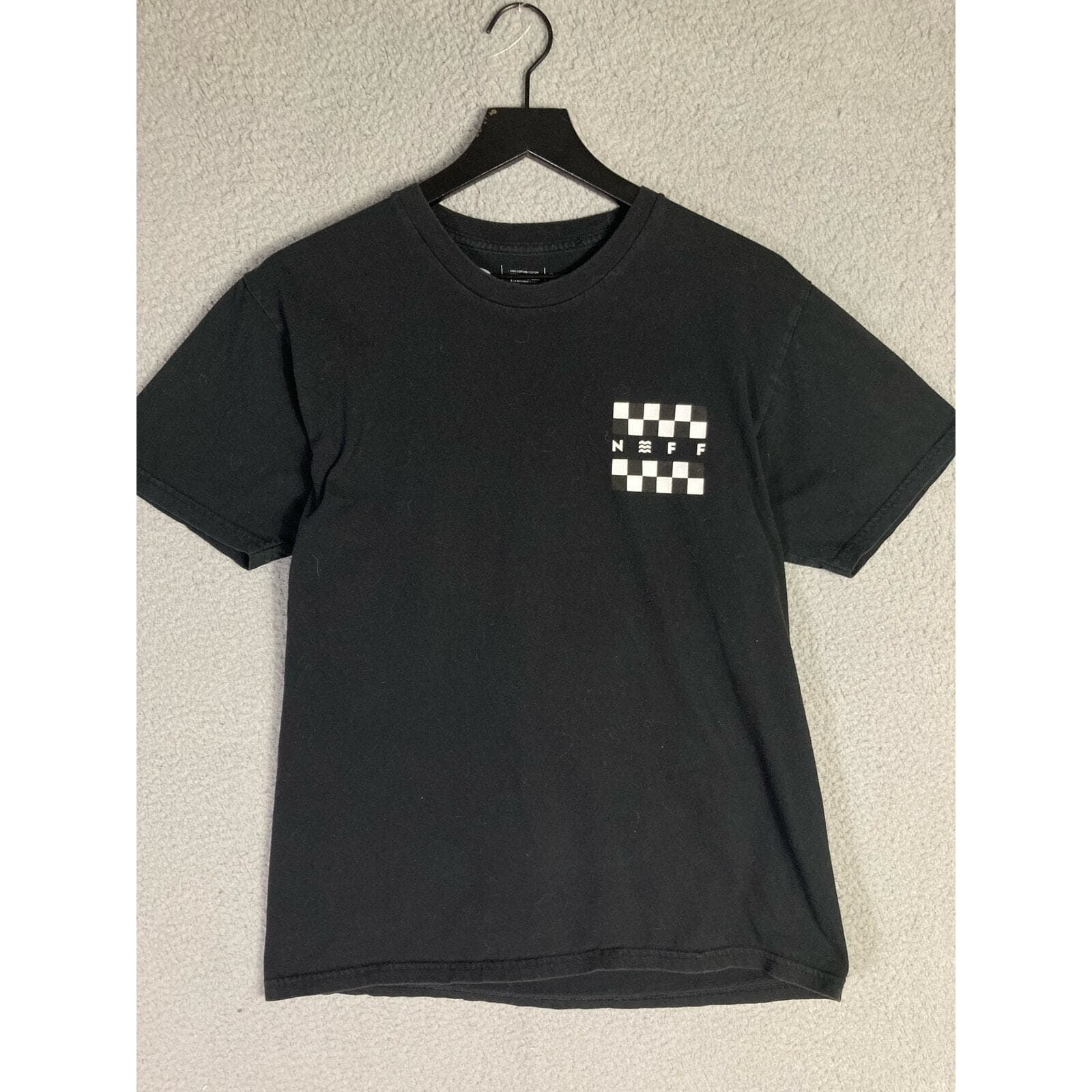 Neff Men's Black Graphic Surf Skate Beach Tee Shirt Size M - Thumbnail 6