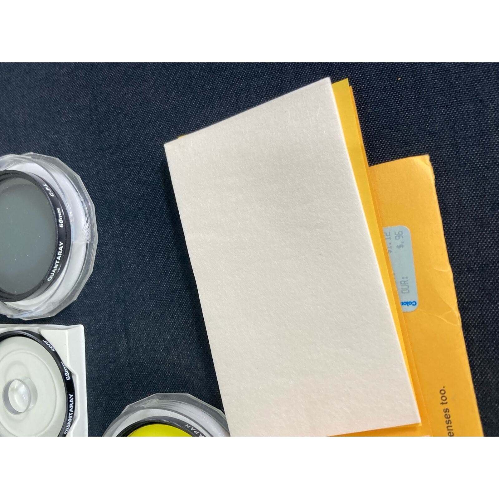 Vintage Quantaray Camera Filters 58mm 62mm Bundle with Cleaning Paper Kit 90s - Thumbnail 4