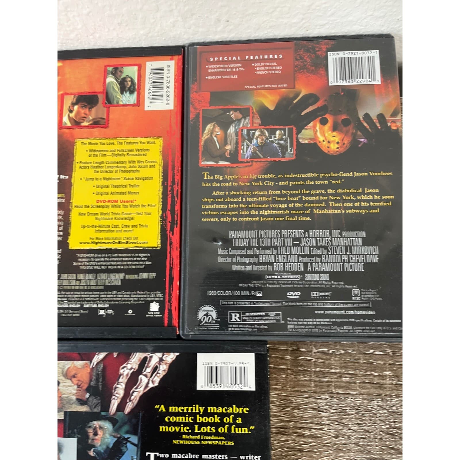 Horror DVD Lot Nightmare Elm Street Friday 13th Exorcist Creepshow Movies - Thumbnail 9
