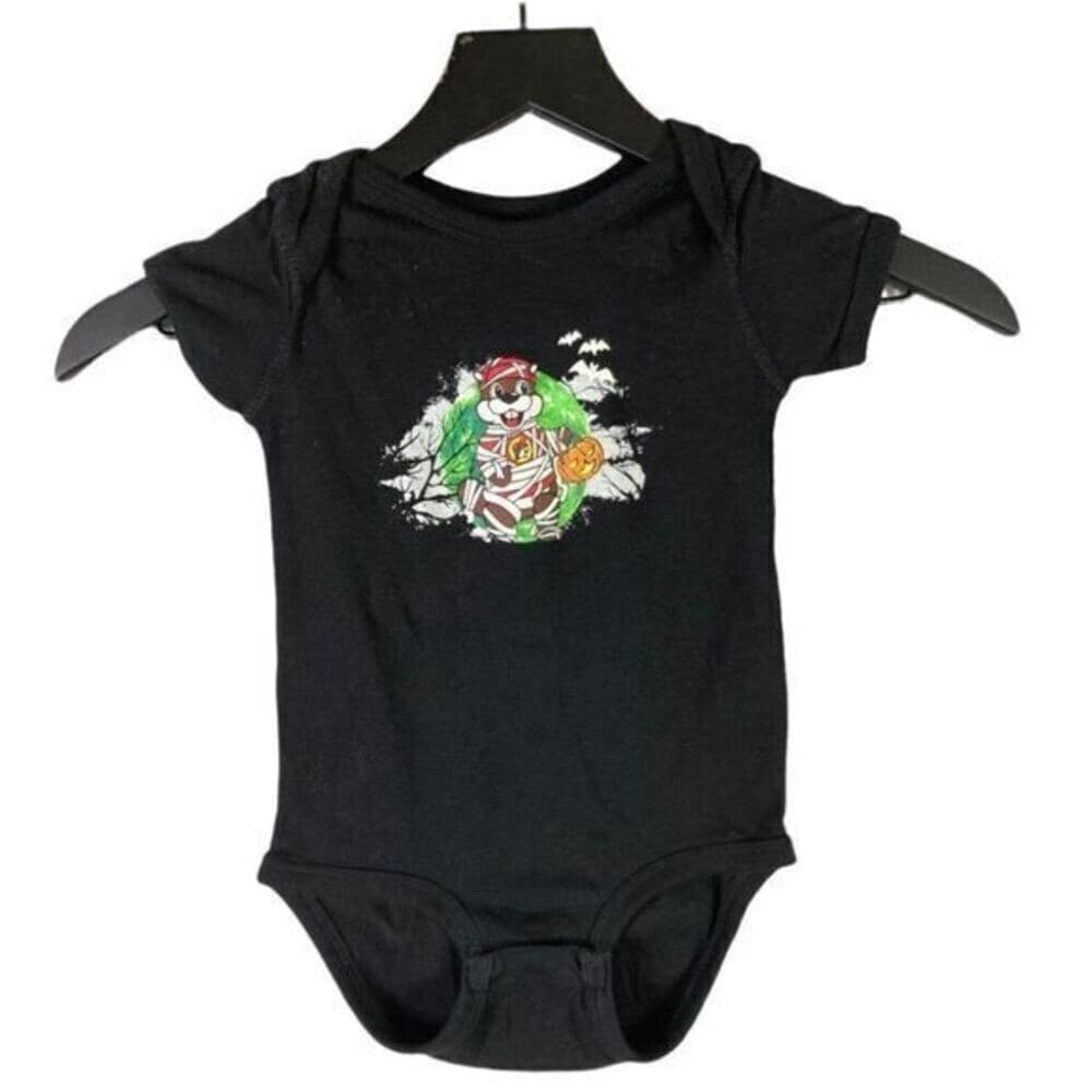 Buc-ees Baby Beaver Bucees Size 18 Months Gas Station Halloween One Piece Romper - Thumbnail 2