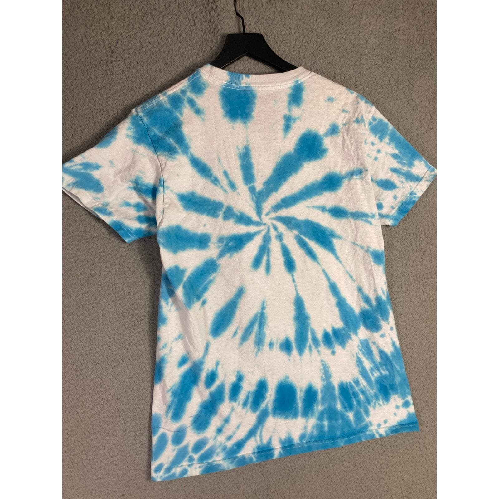 Aaliyah Women's Tie Dye Graphic Tee Blue Medium Music Retro Casual Top - Thumbnail 8
