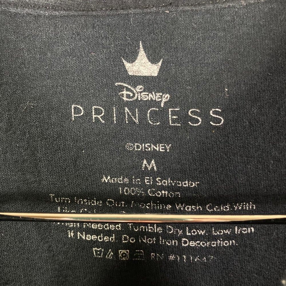 Disney Aladdin Jasmine T-Shirt Princess Juniors Size Medium Genie Shirt Black - Thumbnail 6