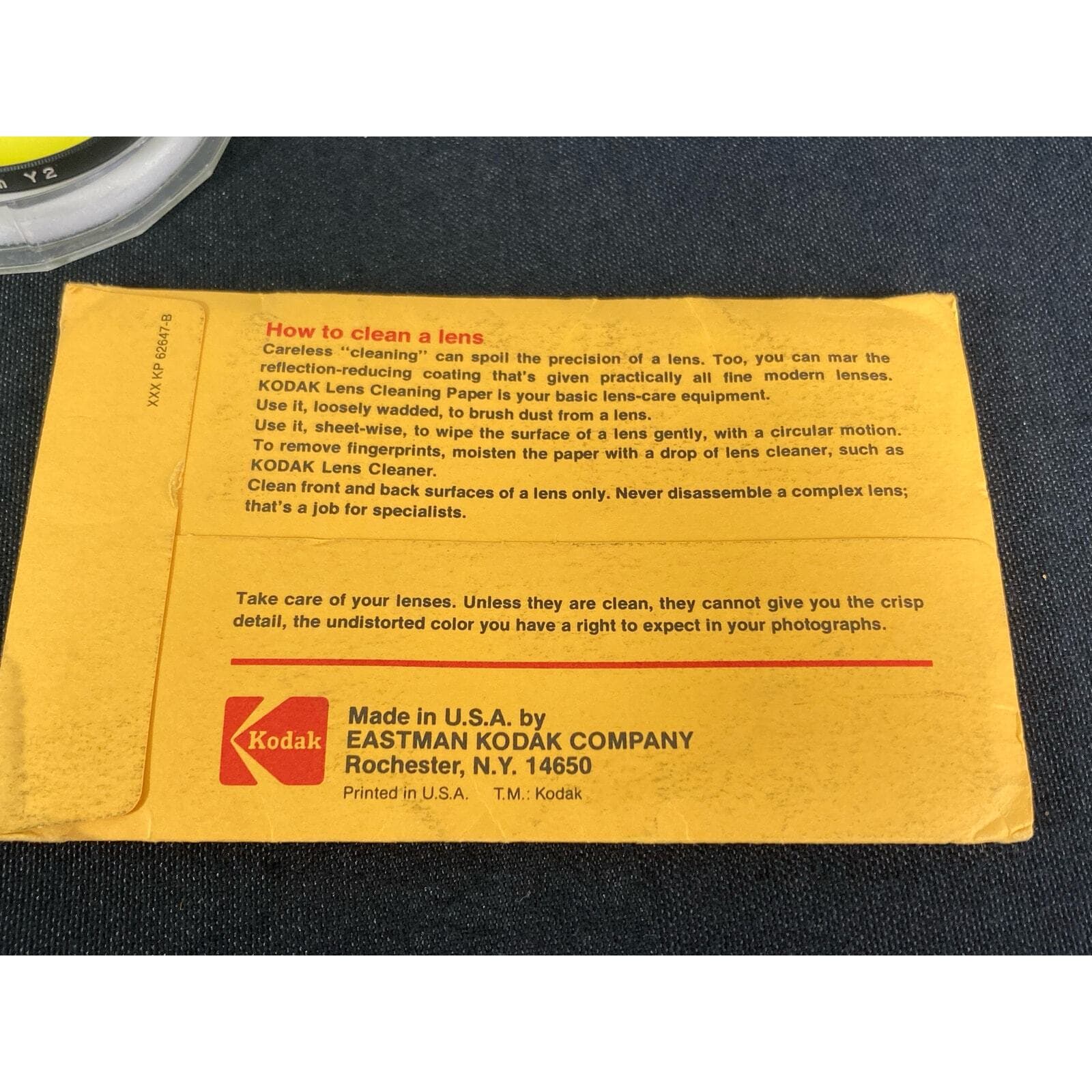 Vintage Quantaray Camera Filters 58mm 62mm Bundle with Cleaning Paper Kit 90s - Thumbnail 3