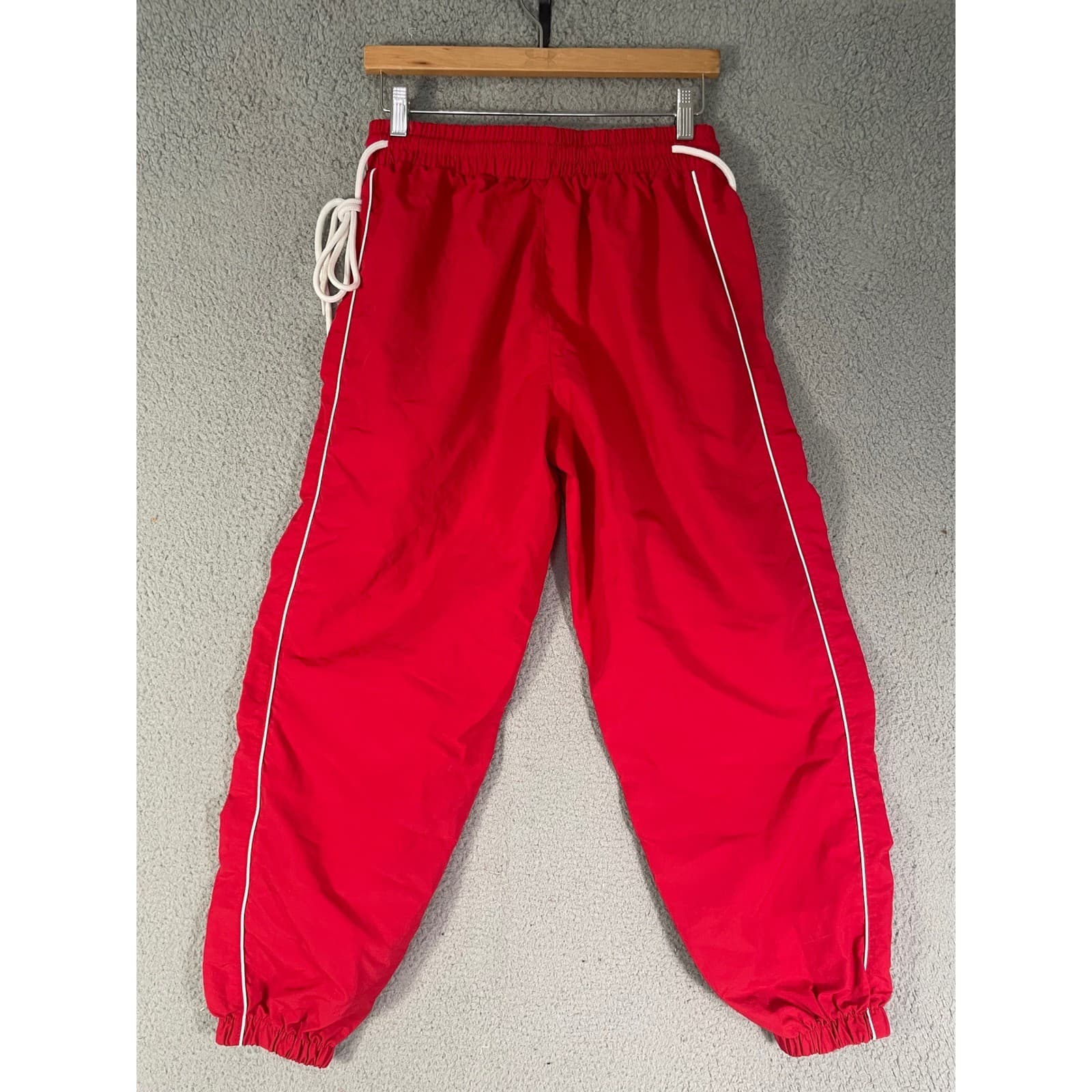 NFL Ultra Game Kansas City Chiefs Track Pants Mens M Red Nylon Football Tailgate - Thumbnail 6