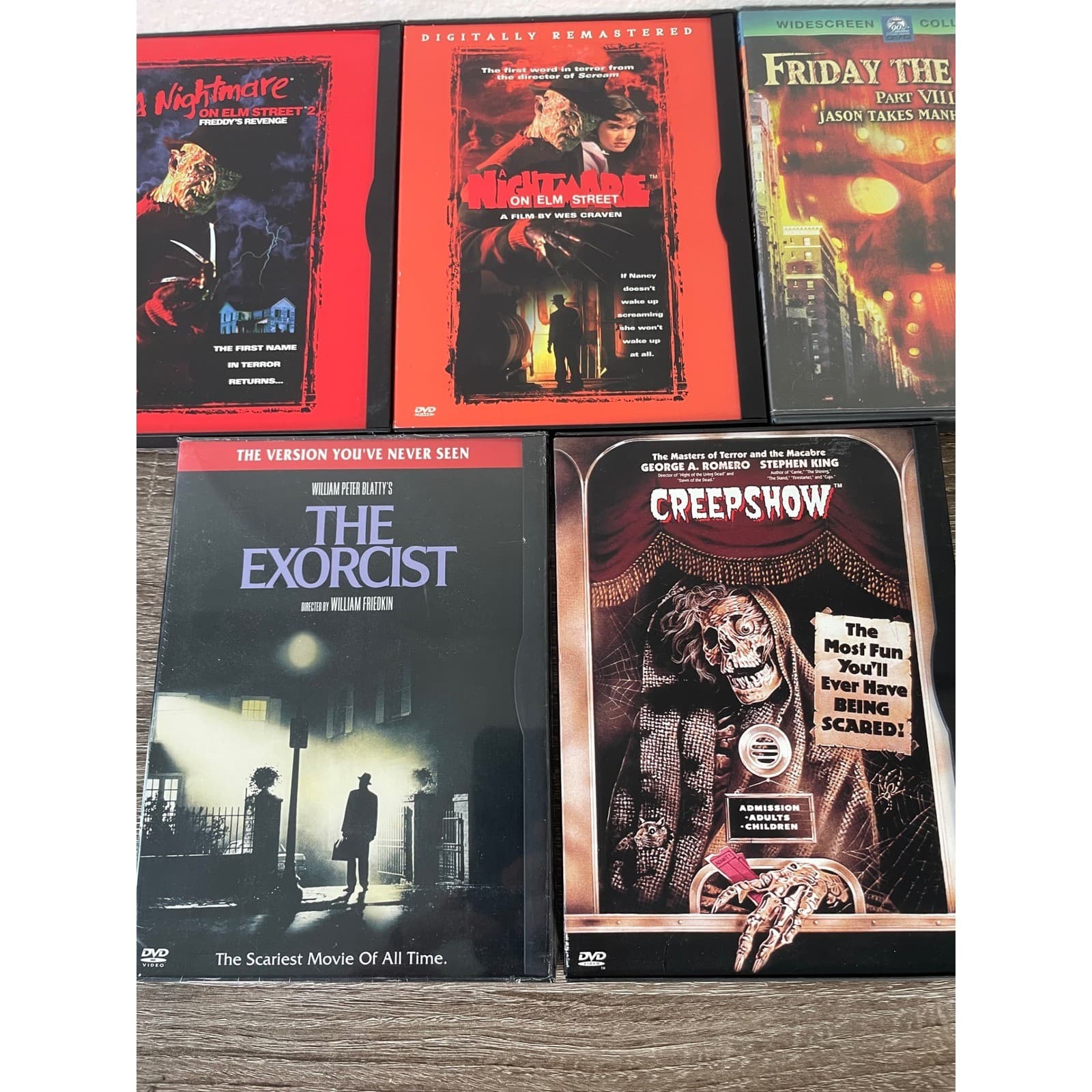 Horror DVD Lot Nightmare Elm Street Friday 13th Exorcist Creepshow Movies - Thumbnail 6