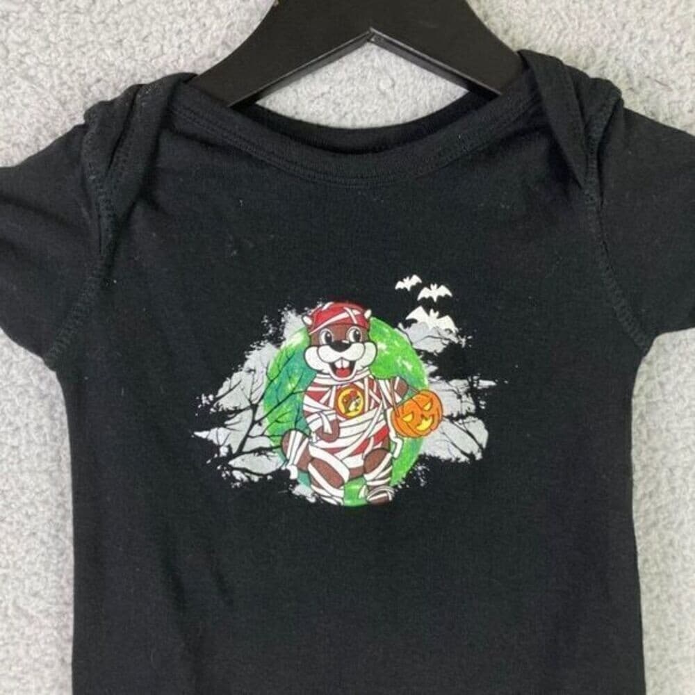 Buc-ees Baby Beaver Bucees Size 18 Months Gas Station Halloween One Piece Romper - Thumbnail 5