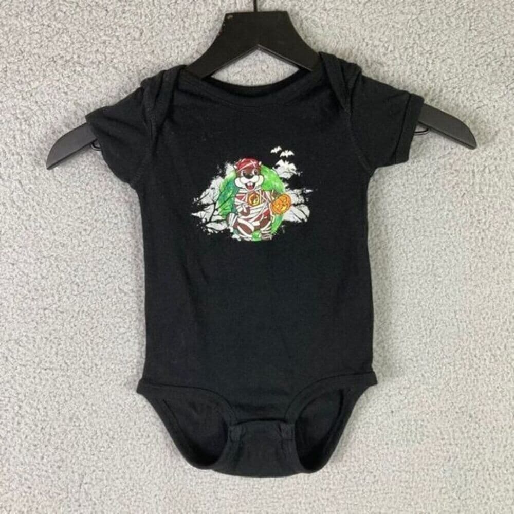 Buc-ees Baby Beaver Bucees Size 18 Months Gas Station Halloween One Piece Romper - Thumbnail 3