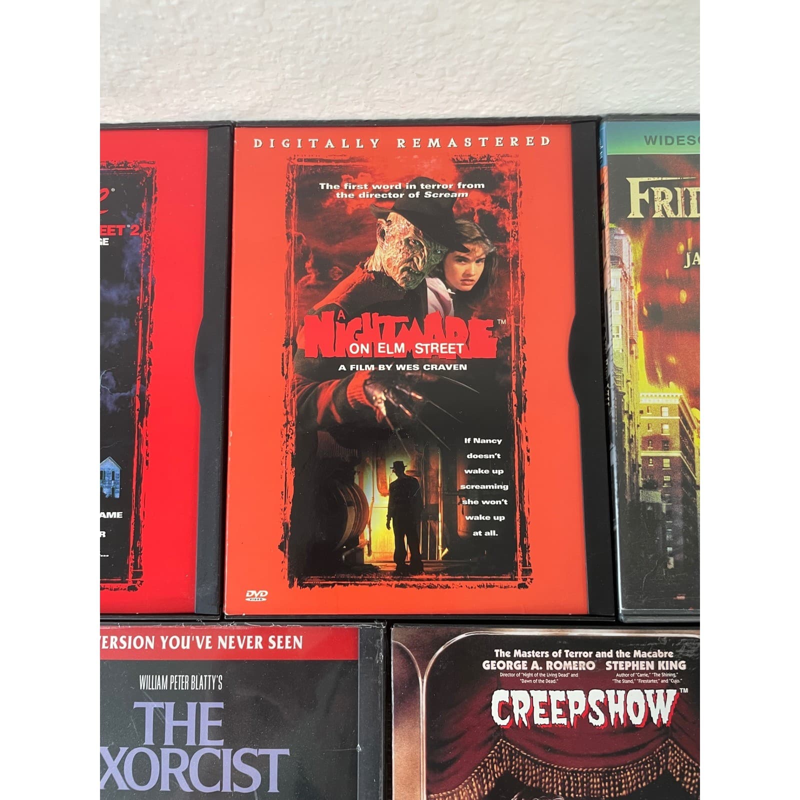Horror DVD Lot Nightmare Elm Street Friday 13th Exorcist Creepshow Movies - Thumbnail 4