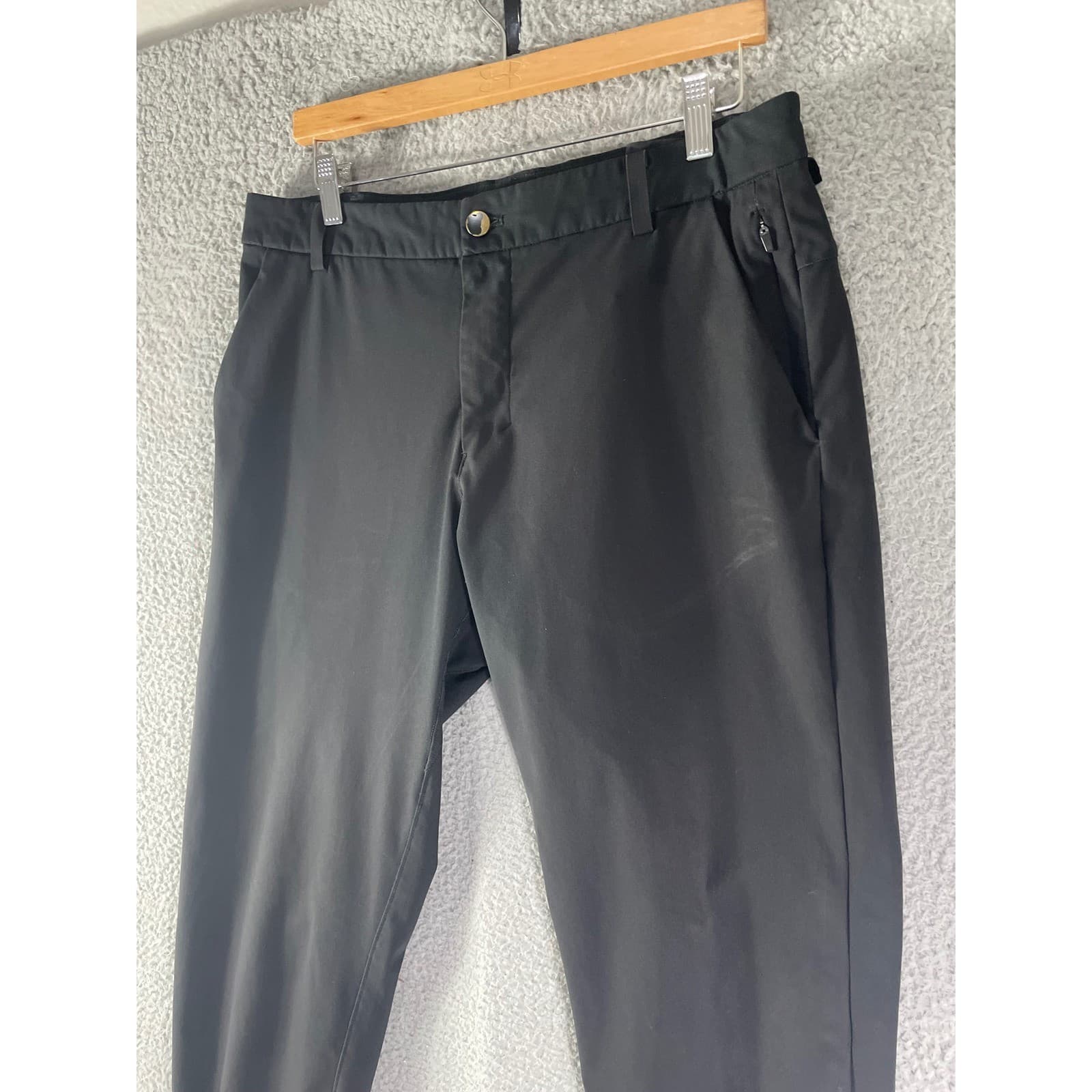 Lululemon Commission Pant Slim Mens 33x30 Black Chino Trouser ABC Golf - Thumbnail 4