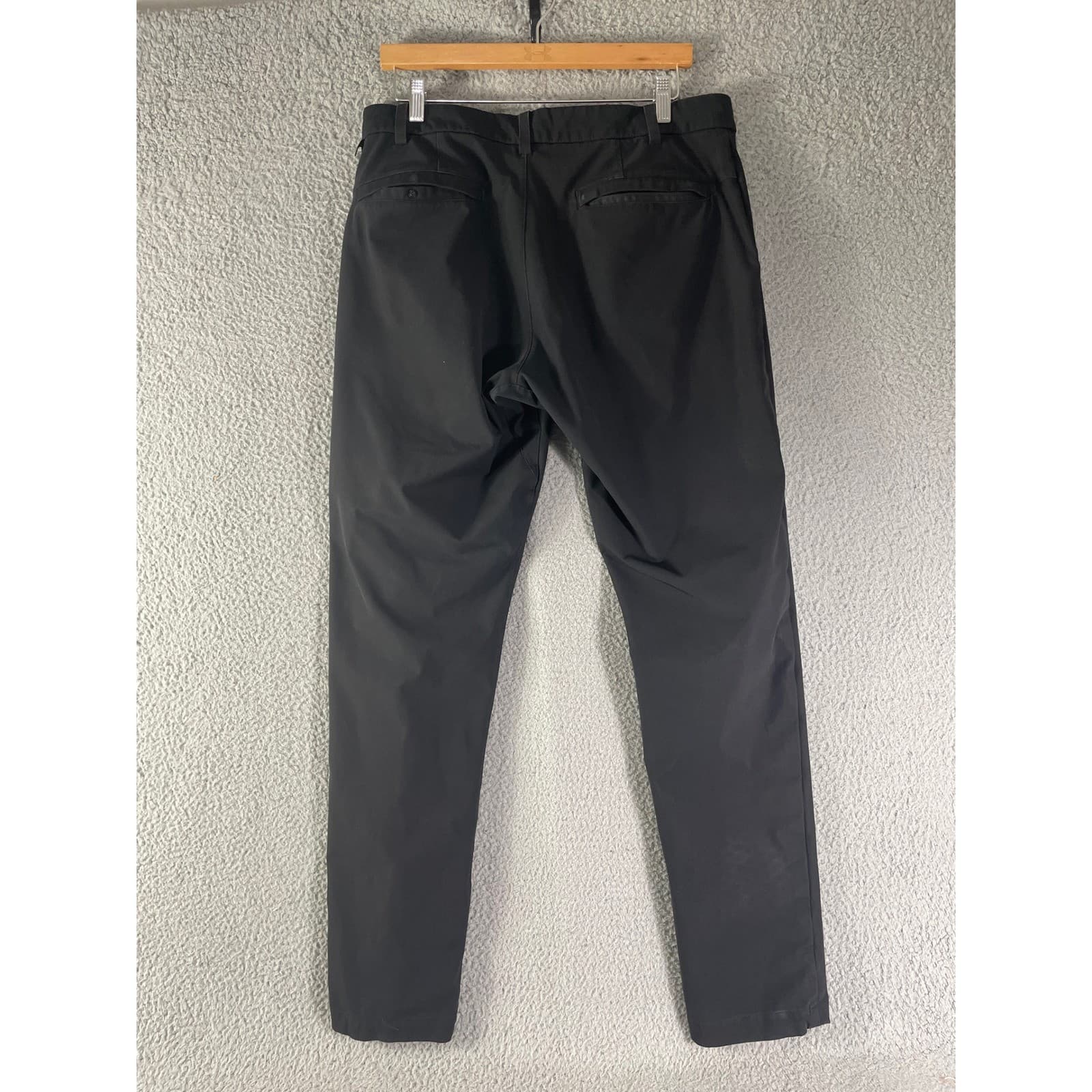 Lululemon Commission Pant Slim Mens 33x30 Black Chino Trouser ABC Golf - Thumbnail 7
