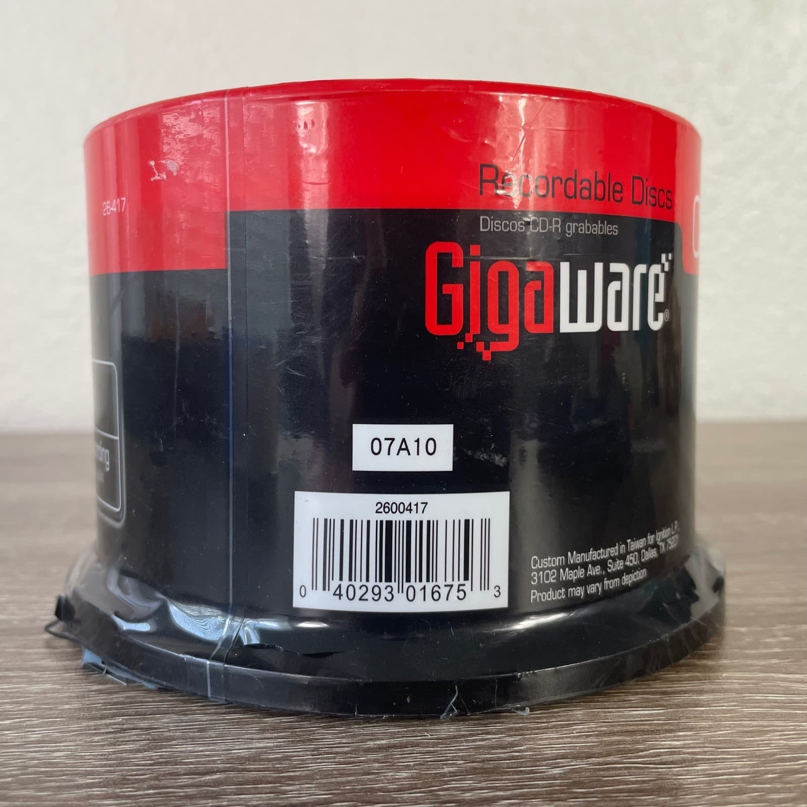 Gigaware CD R 50 Pack 700MB 80 Min 52X Recordable Blank Discs Sealed New - Thumbnail 4