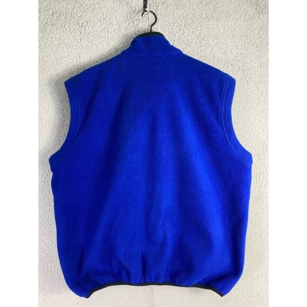 Marmot Men's XL Vintage Fleece Vest Blue Full Zip Hiking Camping Casual - Thumbnail 11
