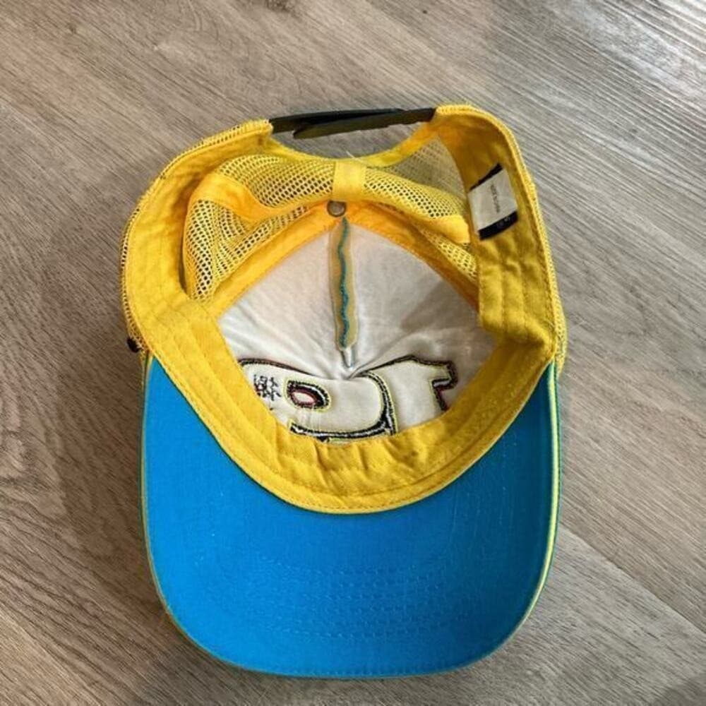 Alvaro Bautista Superbike Racing Trucker Hat Blue Yellow Snapback SBK Moto - Thumbnail 7
