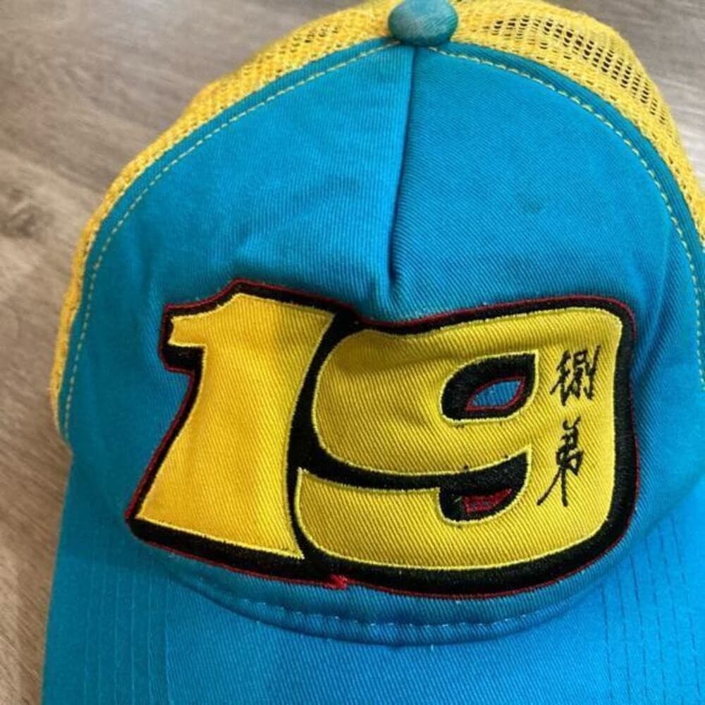 Alvaro Bautista Superbike Racing Trucker Hat Blue Yellow Snapback SBK Moto - Thumbnail 4