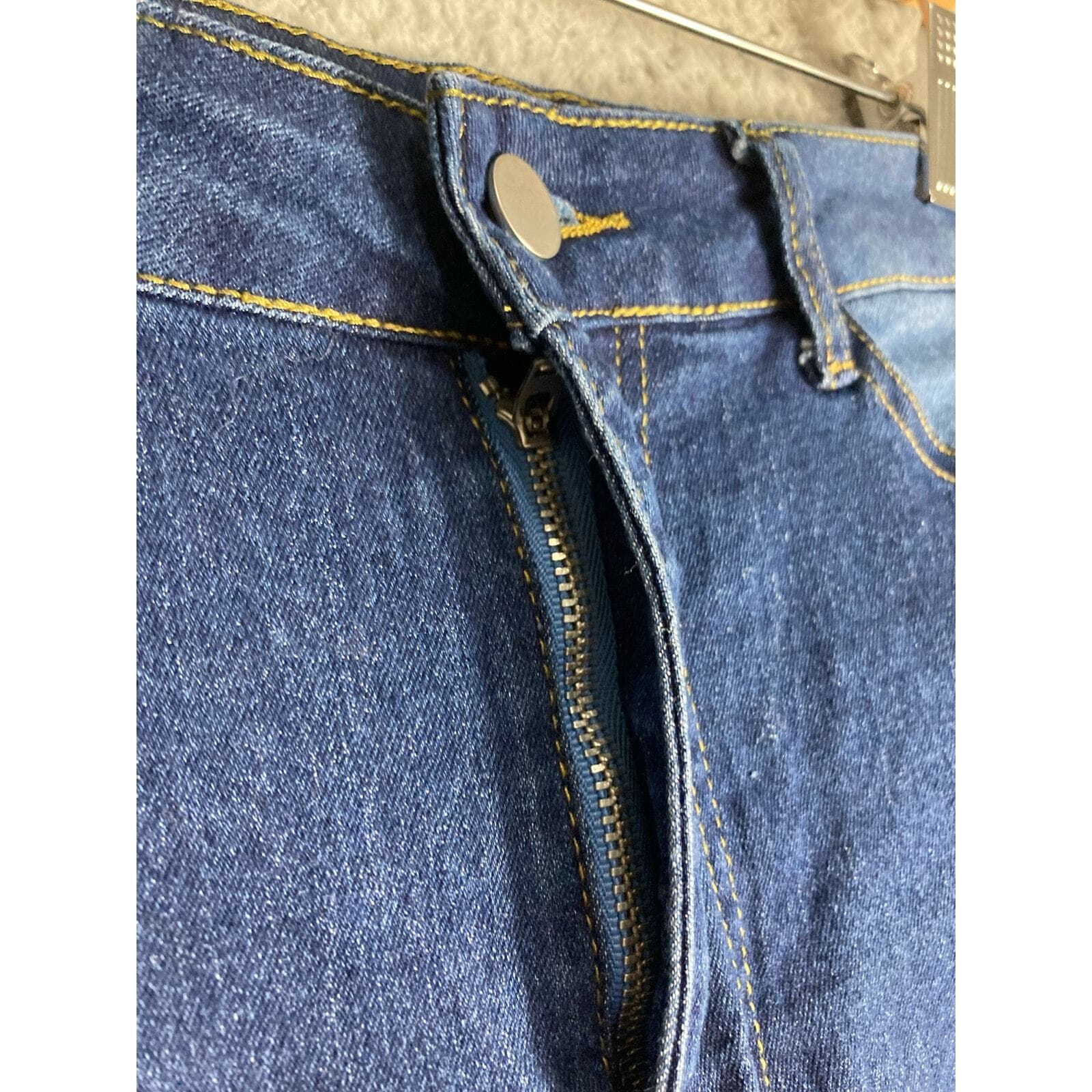 Women's High Waist Stretch Denim Jeggings Medium Blue M - Thumbnail 6