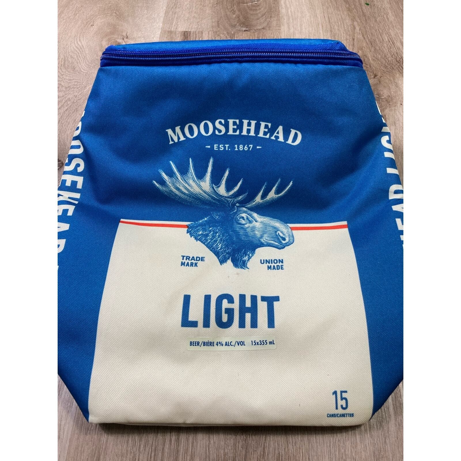 Moosehead Light Beer Backpack Cooler 15 Can Capacity Blue Insulated Vintage - Thumbnail 3