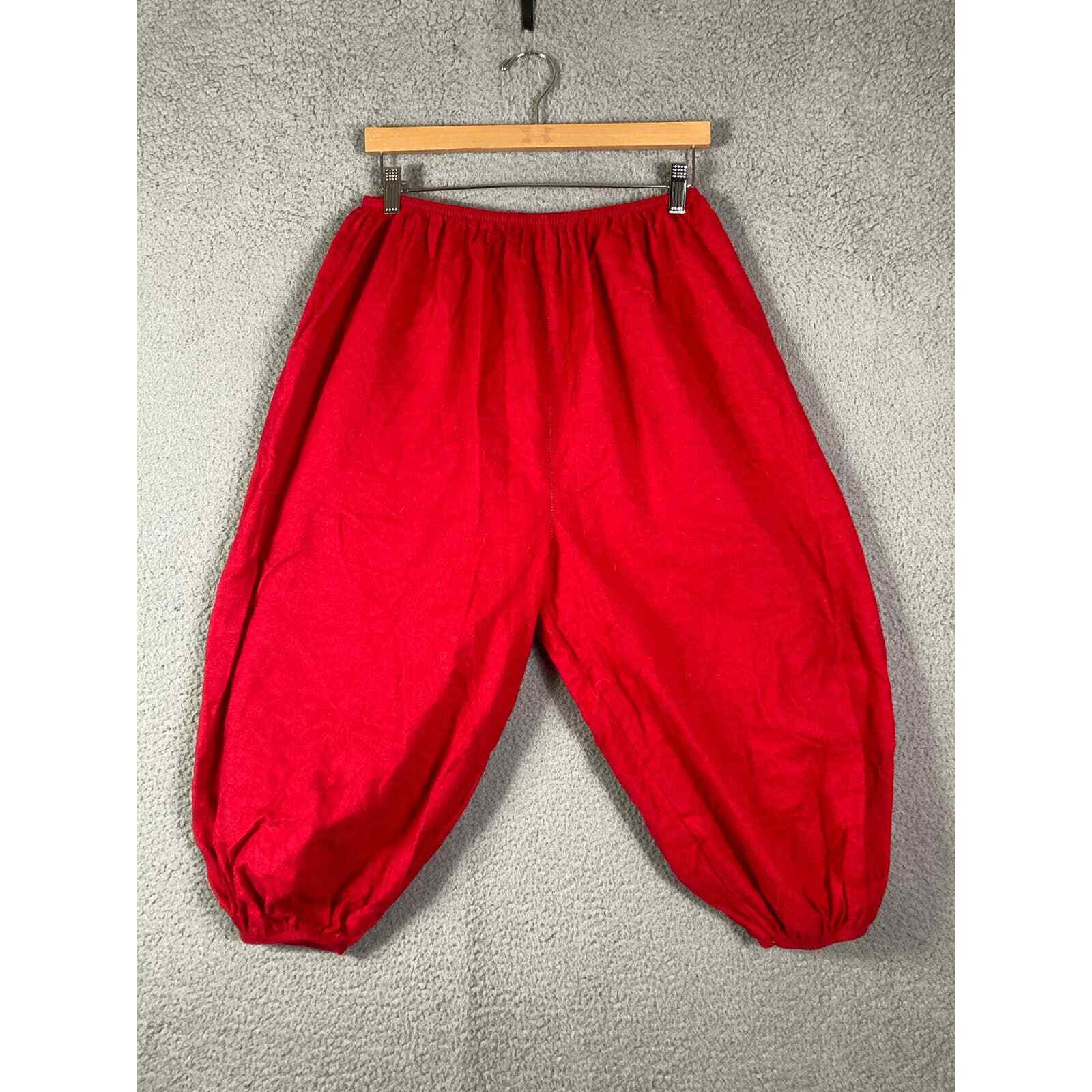 Vintage Santa Claus Costume Suit Red Holiday Outfit Adult One Size Christmas Vtg - Thumbnail 7