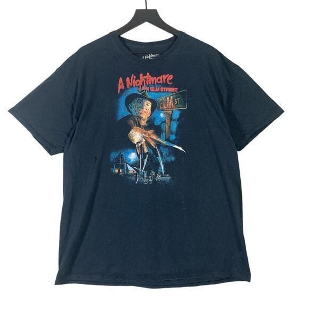 Freddy Krueger A Nightmare On Elm Street Men's Black Graphic T-Shirt 2XL Horror - Thumbnail 7