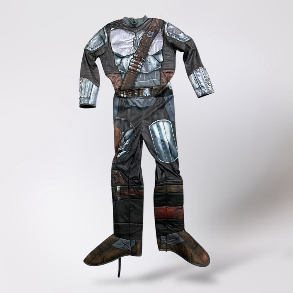 Star Wars The Mandalorian Beskar Armor Child Costume Medium Halloween Boys - Thumbnail 2