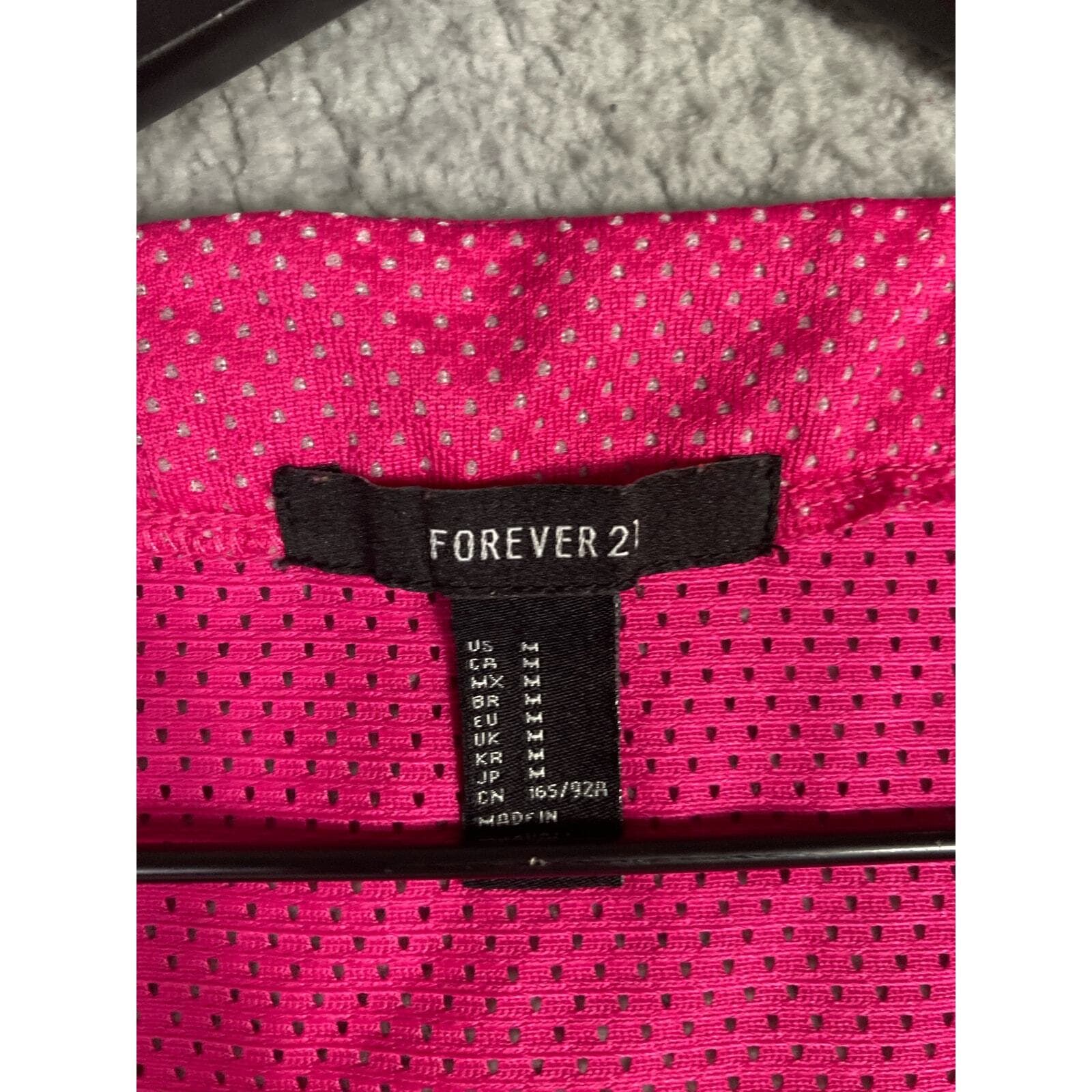 Forever 21 Women's Pink V-Neck New York Graphic Jersey Top M - Thumbnail 6