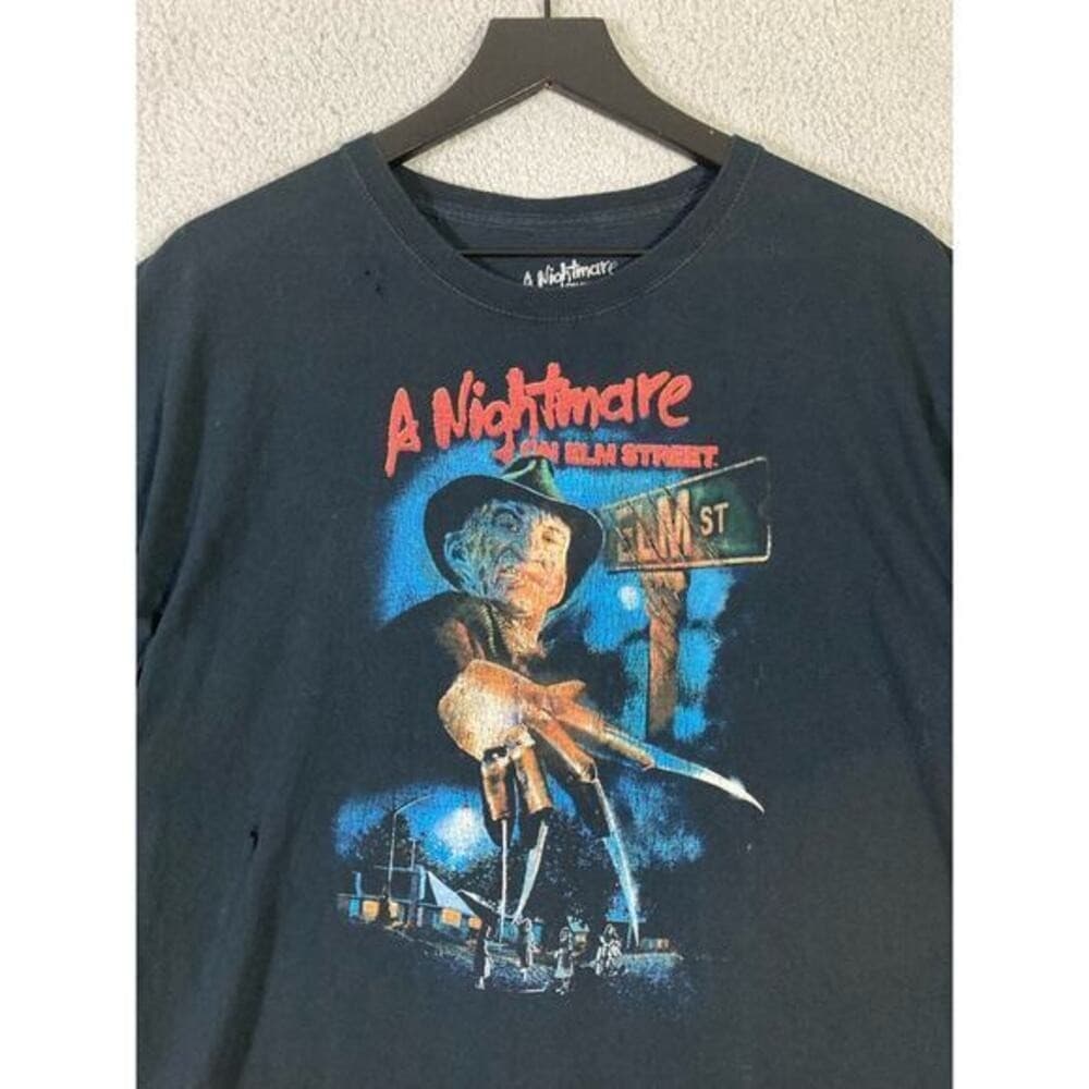 Freddy Krueger A Nightmare On Elm Street Men's Black Graphic T-Shirt 2XL Horror - Thumbnail 8