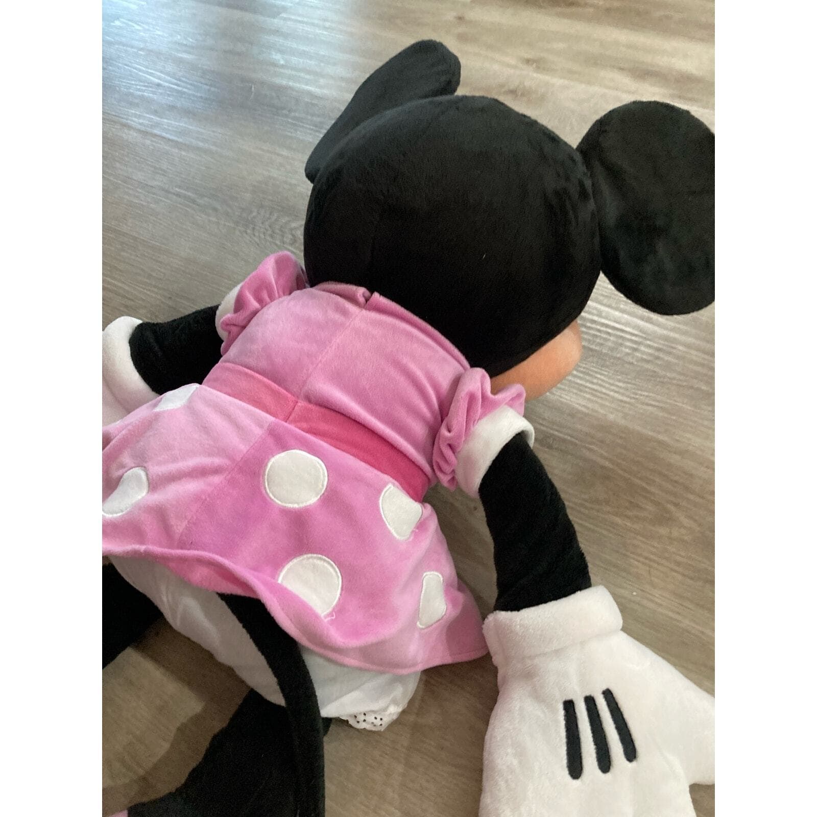 Disney Store Minnie Mouse Plush 27" Jumbo Toy Plushie Pink Polka Dots Dress - Thumbnail 7