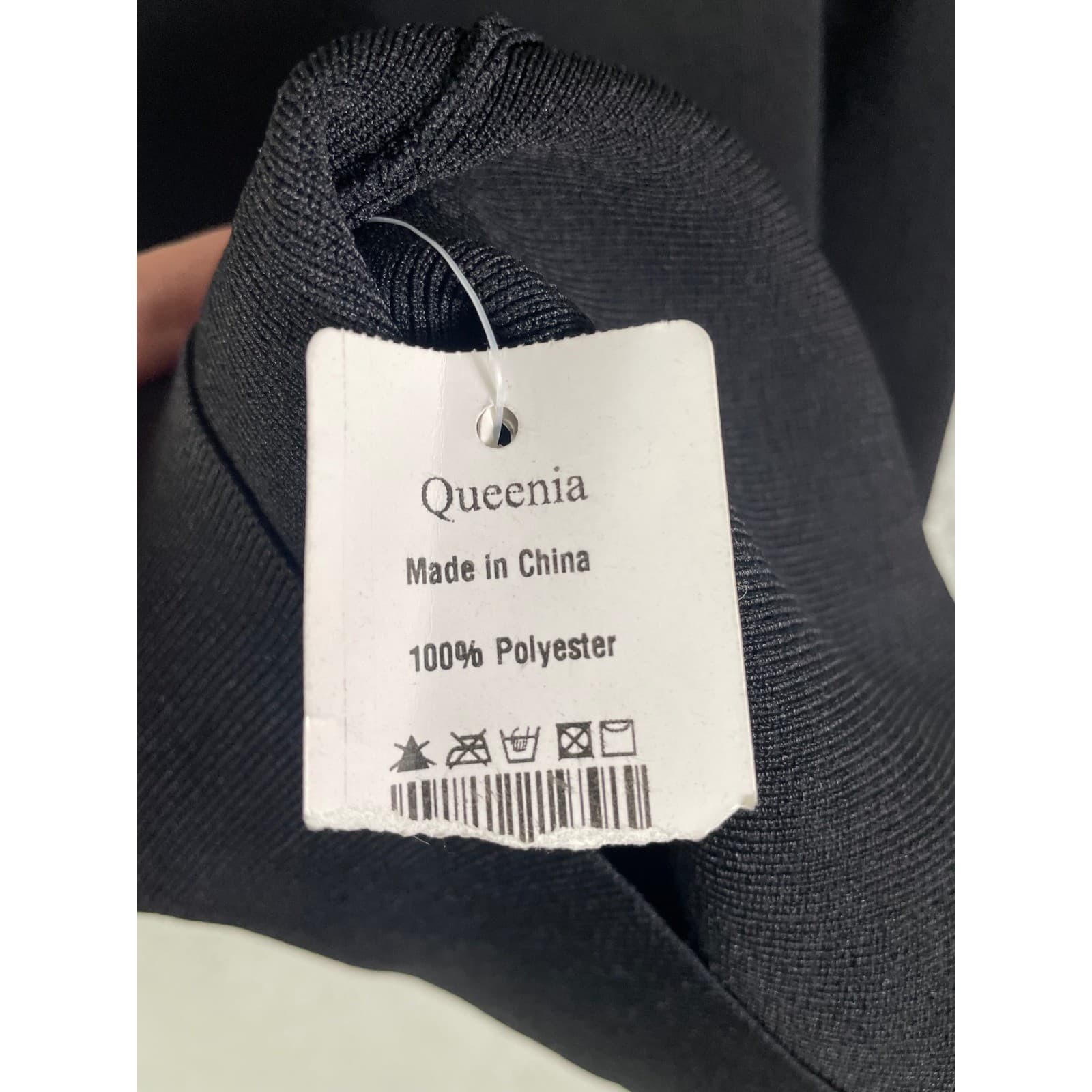 Queenia Black Gold Trim Scoop Neck Sleeveless Bodycon Cocktail Dress Women XS - Thumbnail 3
