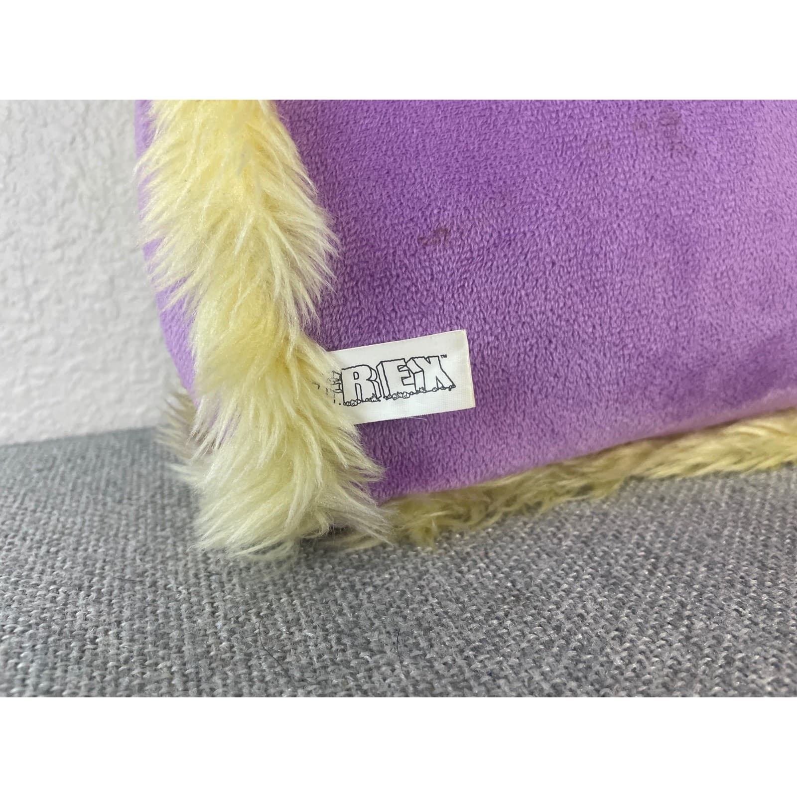 T-Rex Cafe Purple Dinosaur Plush Pillow Landrys Disney Springs Souvenir Toy - Thumbnail 3