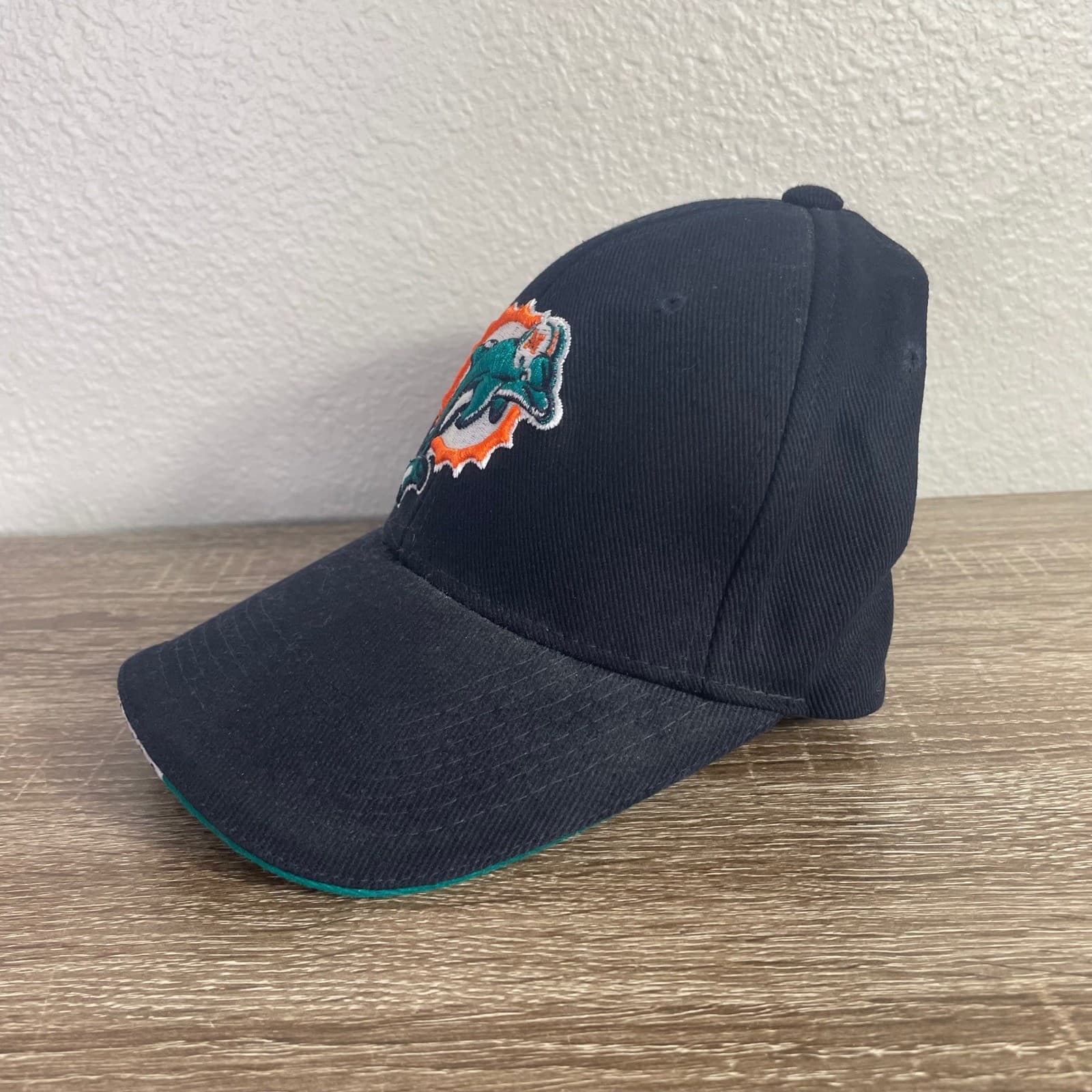 Reebok Miami Dolphins Hat Mens Black AFC East Embroidered Adjustable NFL Cap - Thumbnail 7
