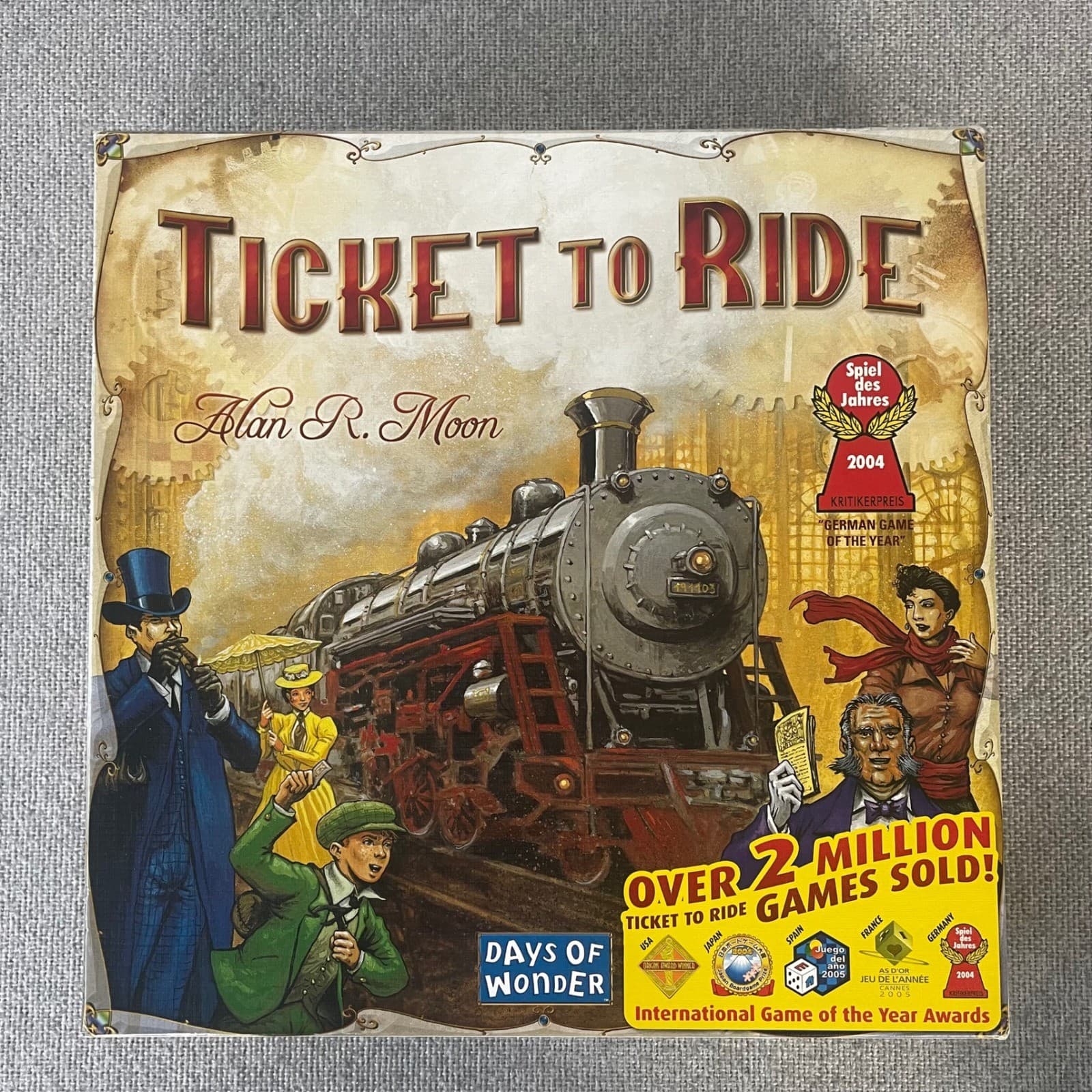 Ticket to Ride Board Game Days of Wonder Alan Moon Train Adventure Complete - Thumbnail 2