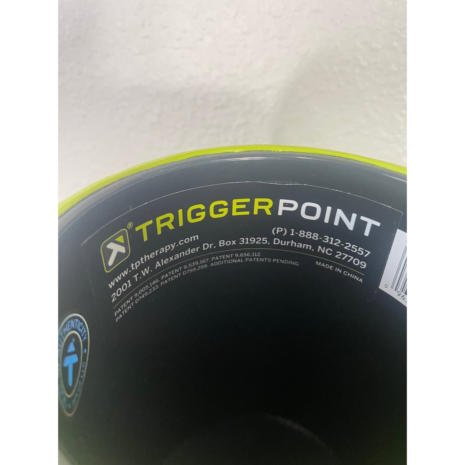 TriggerPoint Channel Roller 13 Foam Massage Recovery Lime Green Deep Tissue Gym - Thumbnail 5