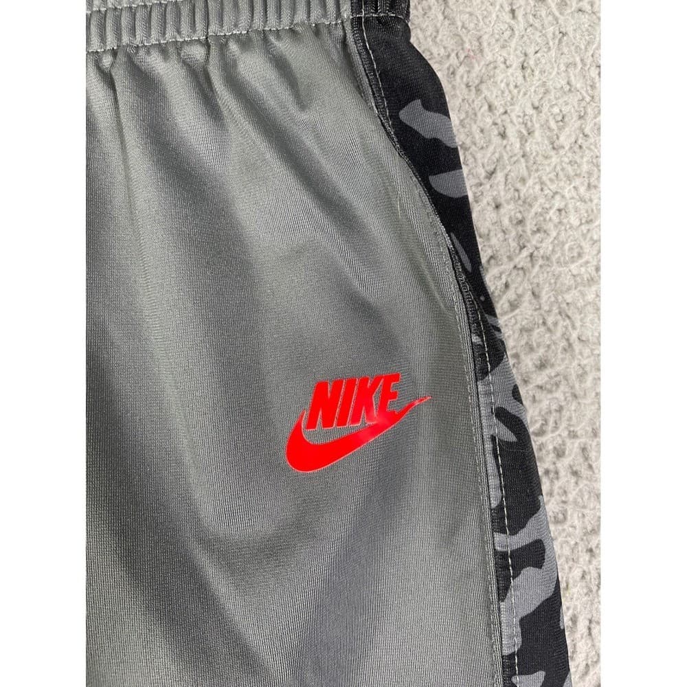 Nike Youth Jogger Pants Gray Black Camo Side Panels Red Logo Athletic - Thumbnail 10