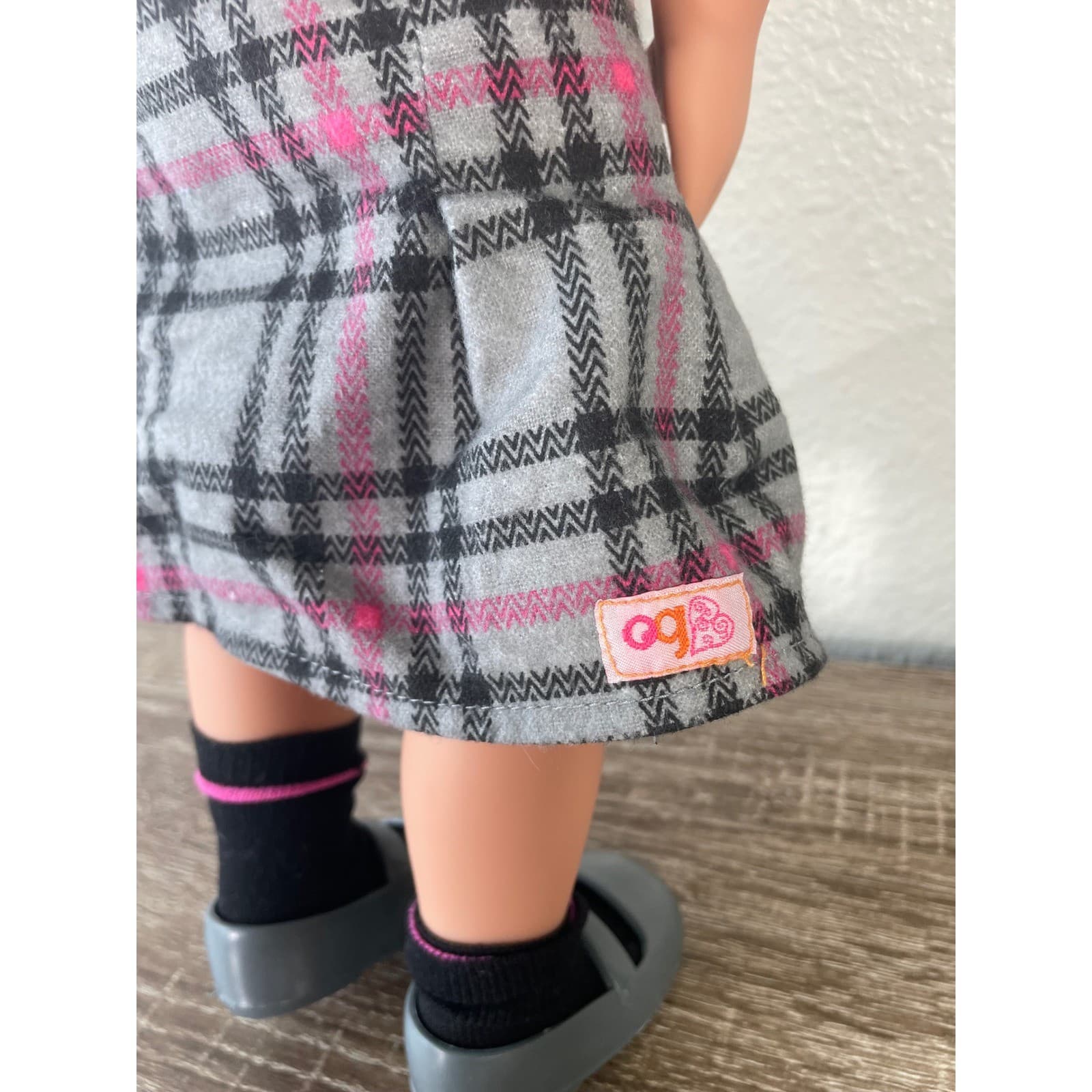 Our Generation Hally 18 inch School Doll Blonde Hair Blue Eyes Pink Polo Outfit - Thumbnail 11