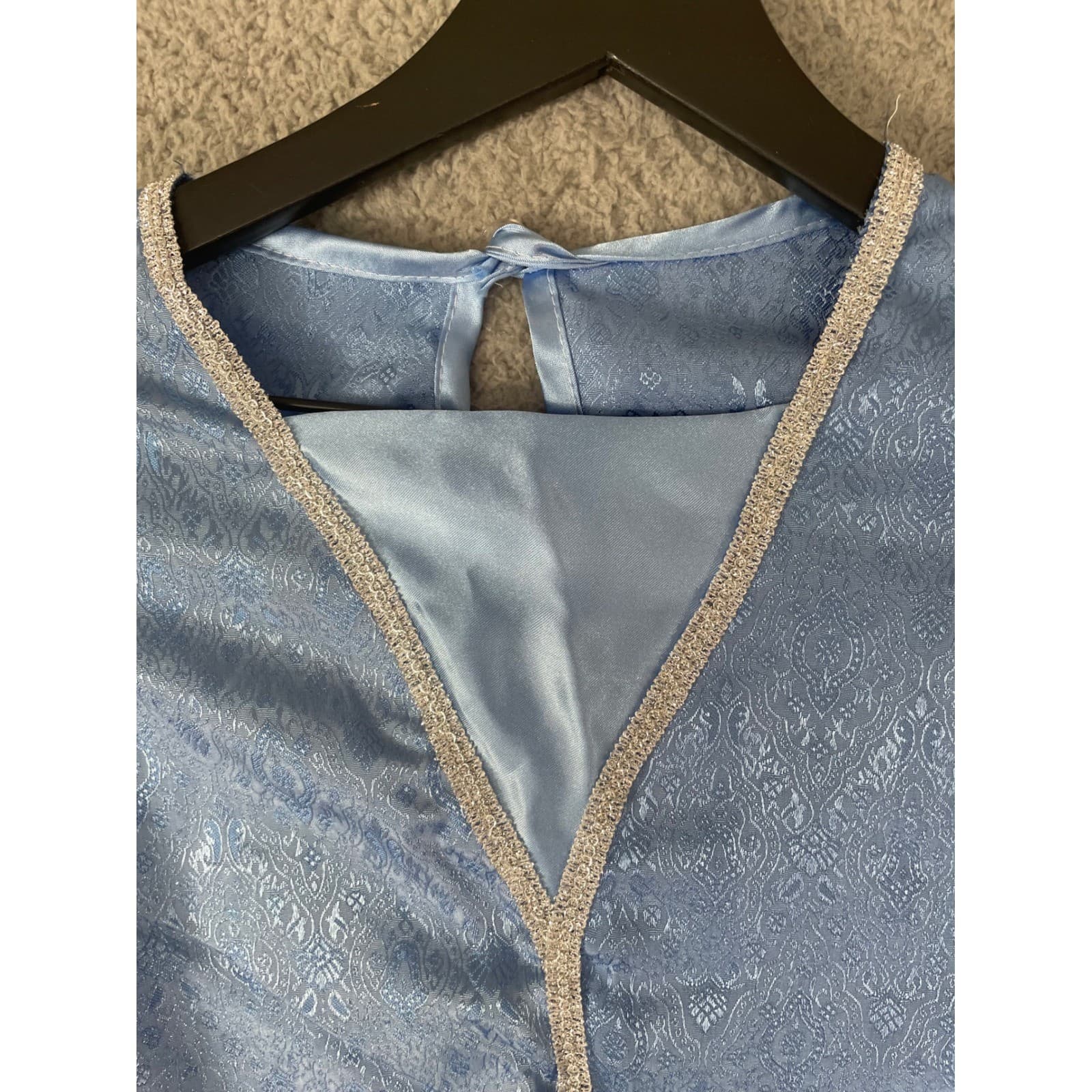 DreamWorks Shrek the Third Princess Fiona Blue Dress Costume Girls Medium - Thumbnail 10