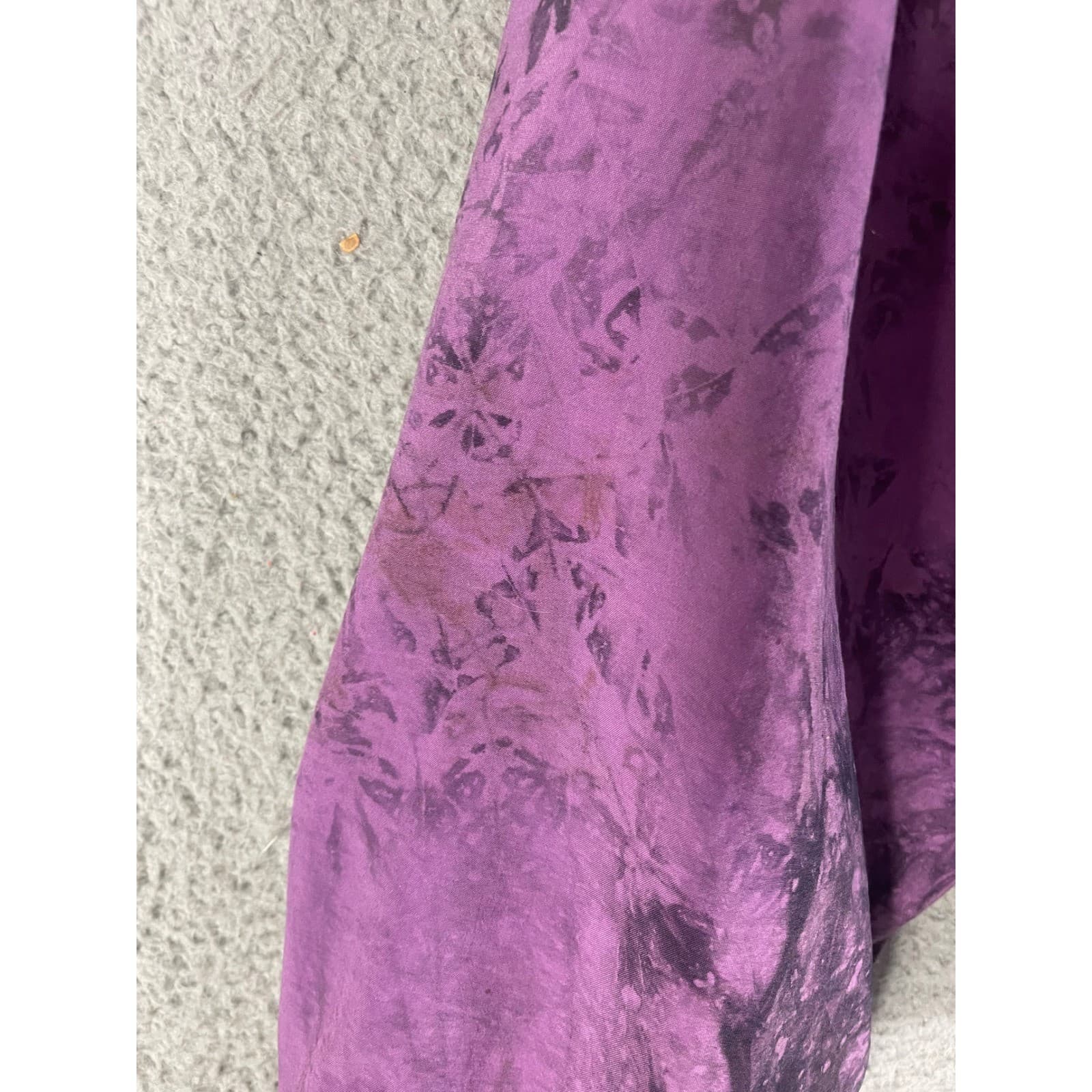 Vintage Reebok Sport Purple Tie Dye Windbreaker Jacket Womens Medium 90s Retro - Thumbnail 11