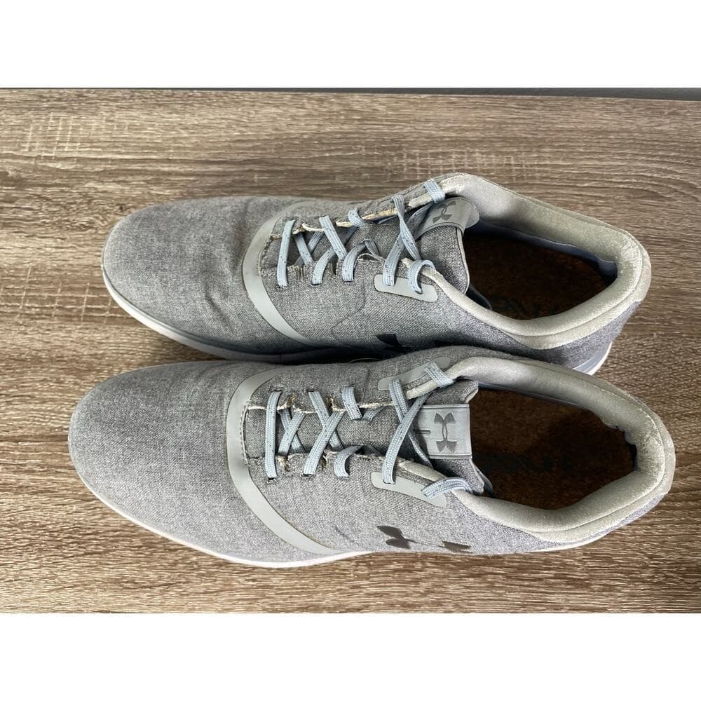Under Armour Golf Shoes Mens 9.5 Gray Spikeless Athletic Sneakers Waterproof - Thumbnail 6