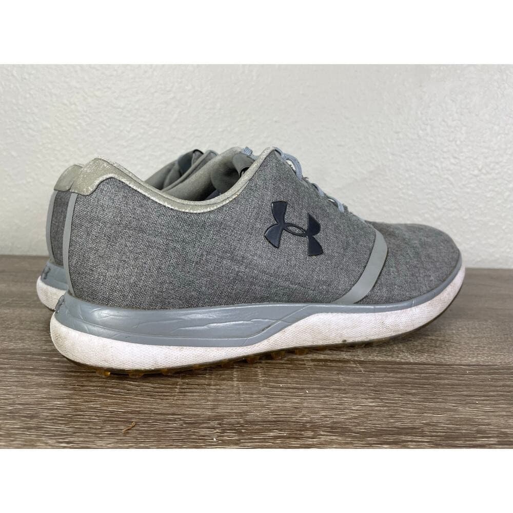 Under Armour Golf Shoes Mens 9.5 Gray Spikeless Athletic Sneakers Waterproof - Thumbnail 10