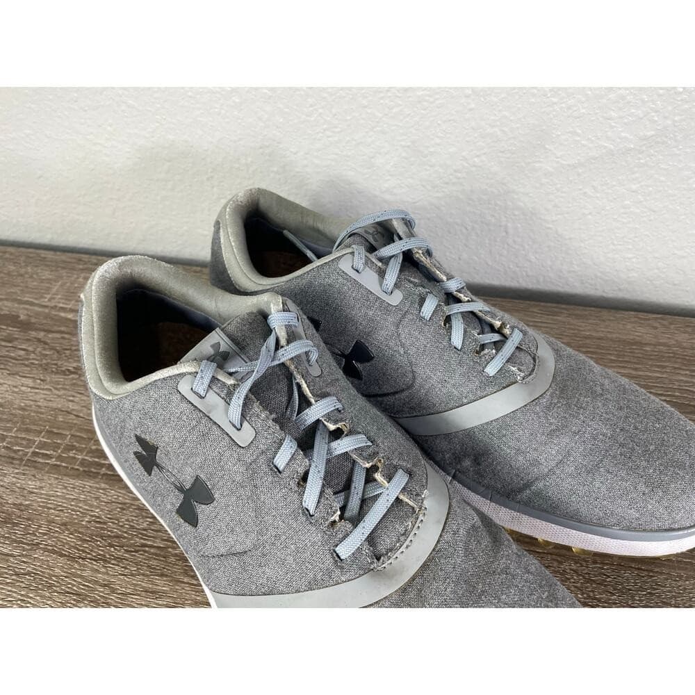 Under Armour Golf Shoes Mens 9.5 Gray Spikeless Athletic Sneakers Waterproof - Thumbnail 8