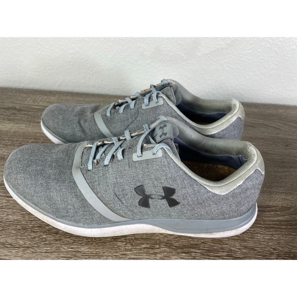 Under Armour Golf Shoes Mens 9.5 Gray Spikeless Athletic Sneakers Waterproof - Thumbnail 4