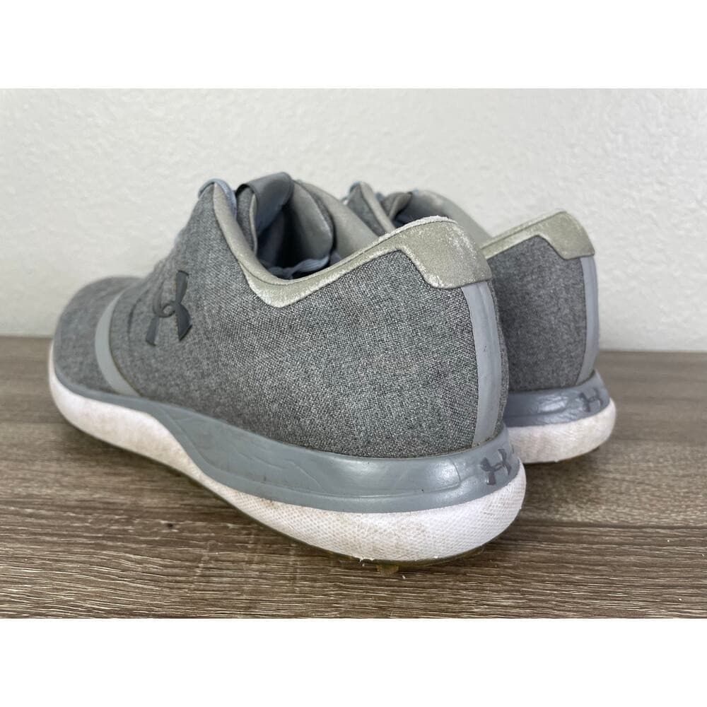 Under Armour Golf Shoes Mens 9.5 Gray Spikeless Athletic Sneakers Waterproof - Thumbnail 7