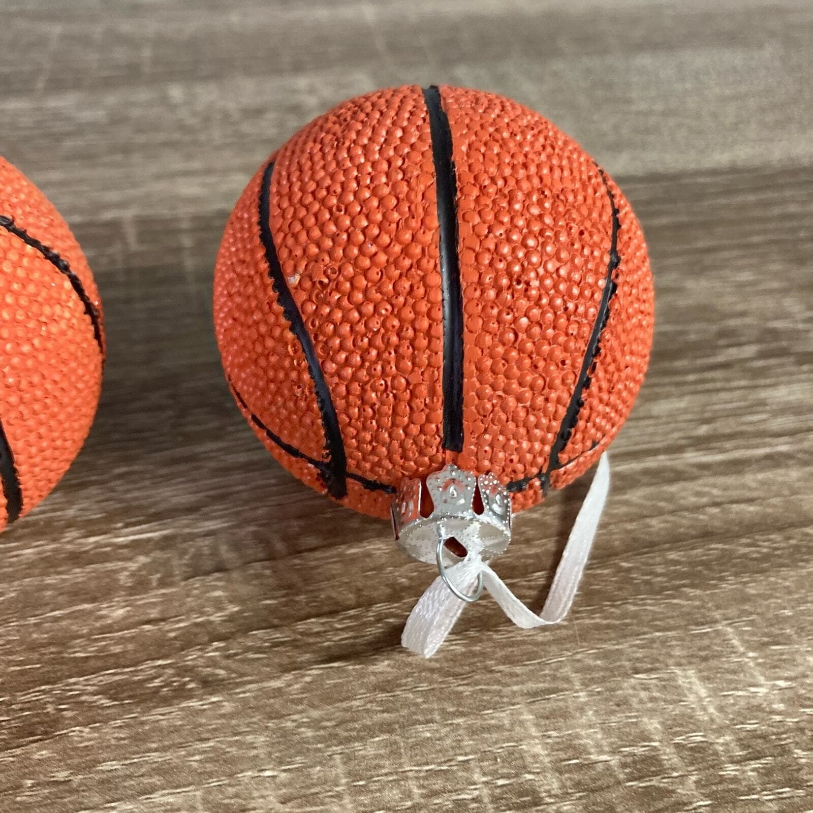 Basketball Christmas Ornaments Set of 2 Sports Theme Baubles - Thumbnail 4