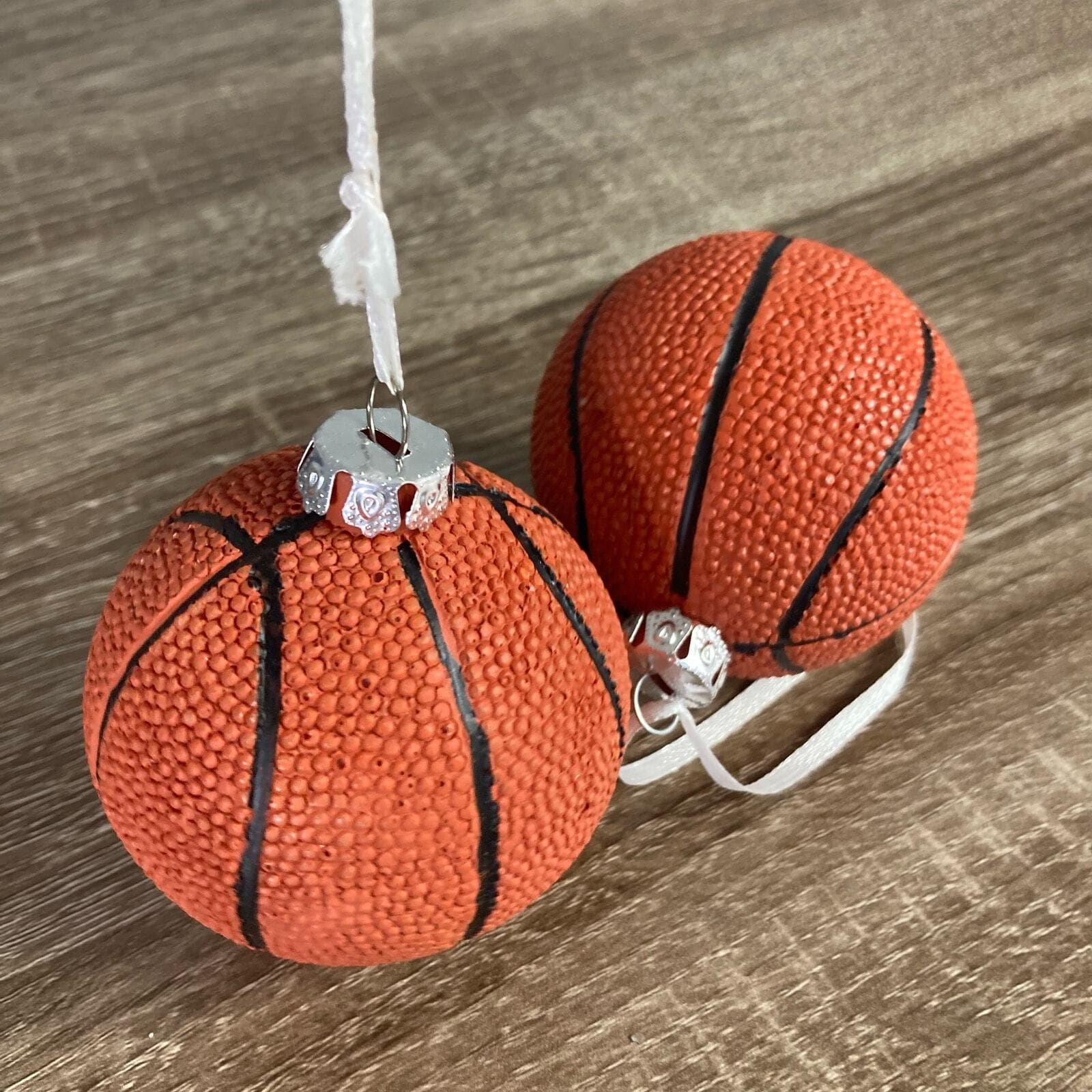 Basketball Christmas Ornaments Set of 2 Sports Theme Baubles - Thumbnail 5