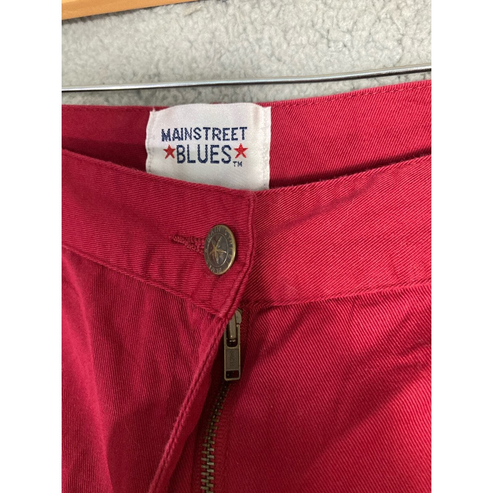 Mainstreet Blues Women's Plus Size Red Casual Pants 26W - Thumbnail 6