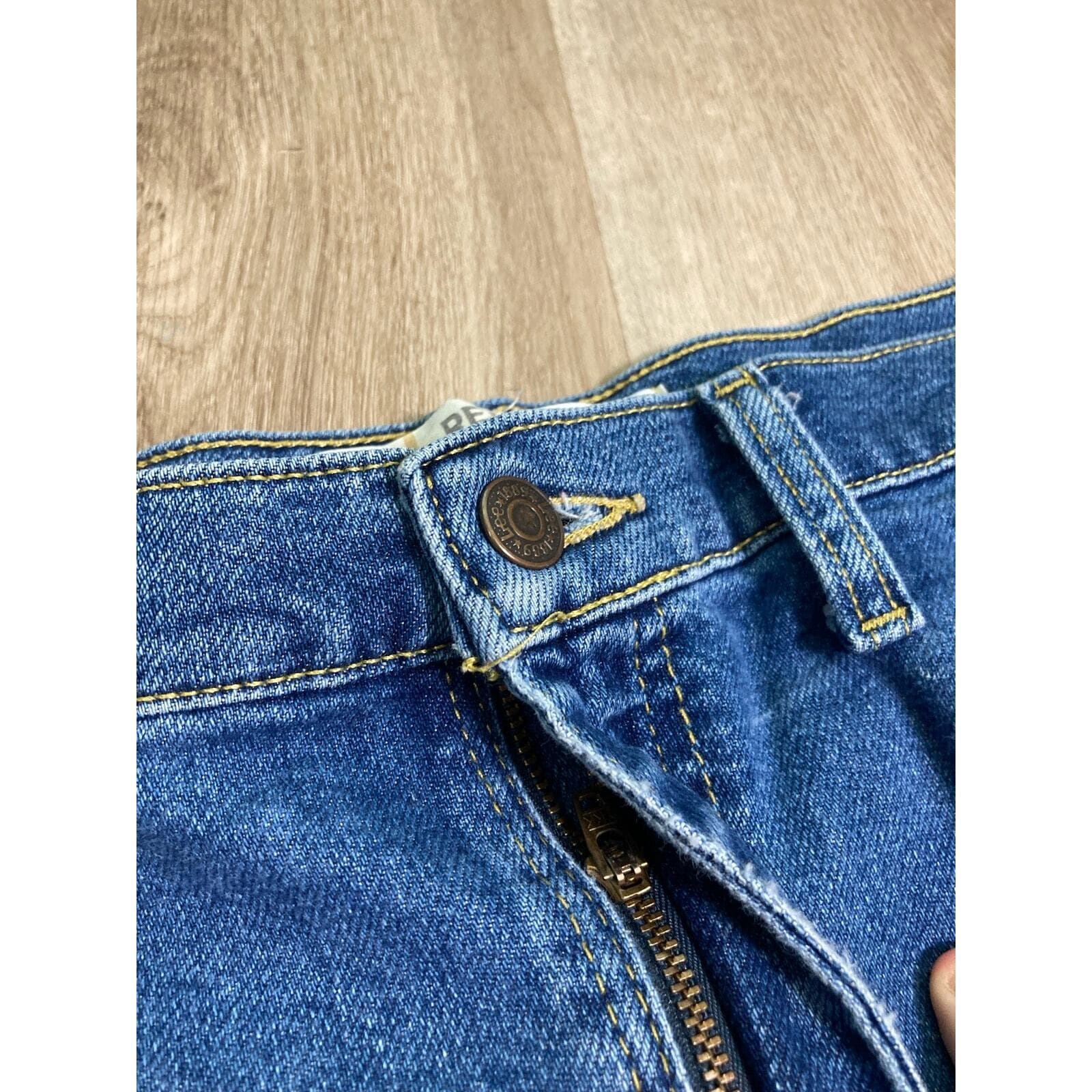 Lee Men's Straight Reg Fit Denim Jeans Blue Size 52 x 29 High Rise - Thumbnail 9