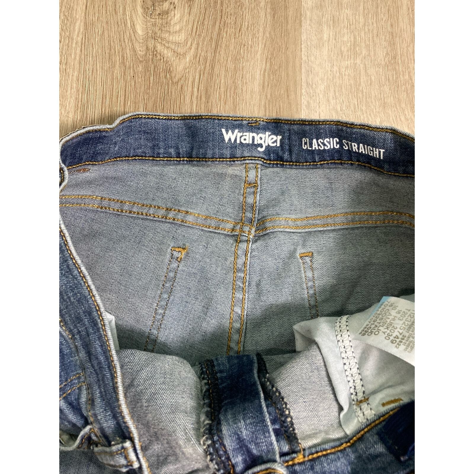 Wrangler Men's Classic Straight Jeans Blue Size M Durable 32 x 28 - Thumbnail 8